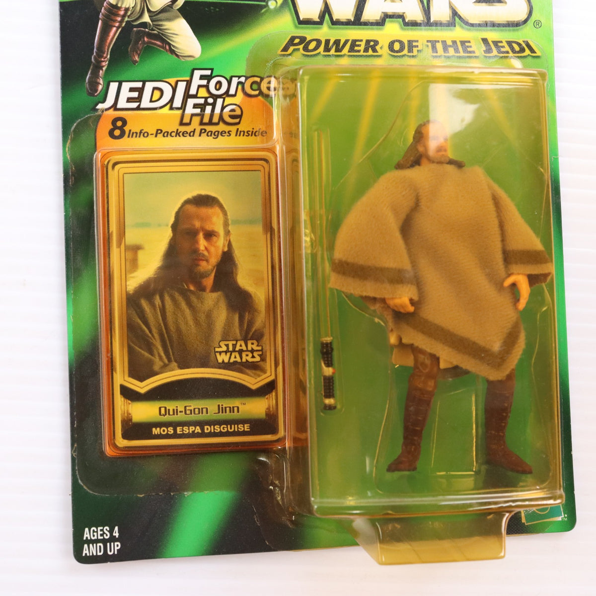 【中古即納】[FIG] スター・ウォーズ パワー・オブ・ザ・ジェダイ ベーシックフィギュア クワイ・ガン・ジン モス・エスパバージョン STAR WARS 完成品 可動フィギュア(84253) トミー(20001231)
