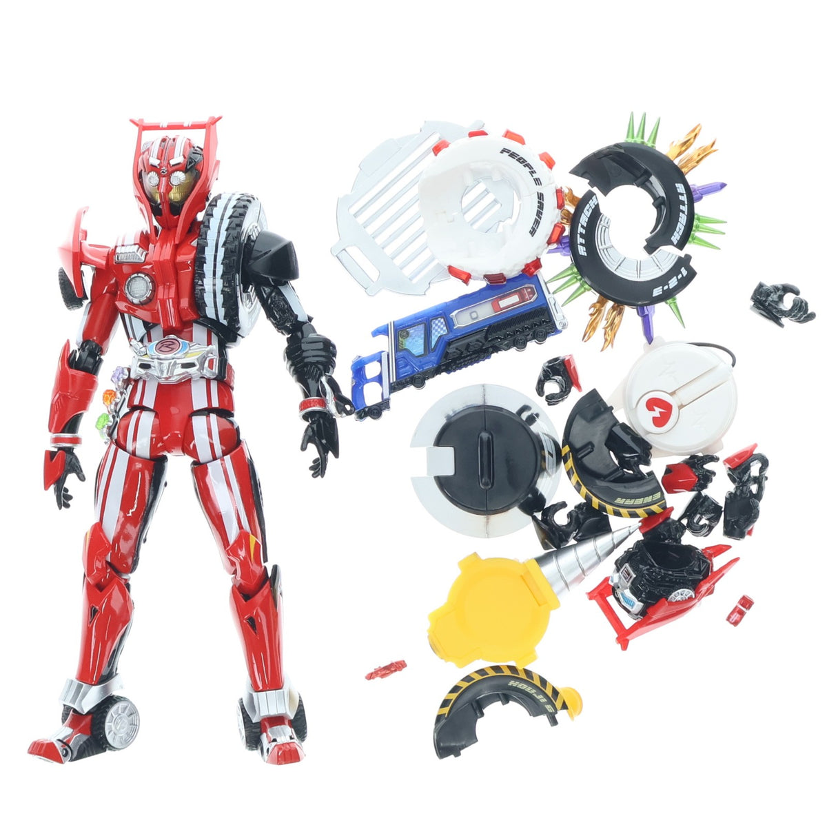 【中古即納】[FIG] 魂ウェブ商店限定 S.H.Figuarts(フィギュアーツ) 仮面ライダードライブ タイプトライドロン タイヤカキマゼールセット 完成品 可動フィギュア バンダイ(20170131)