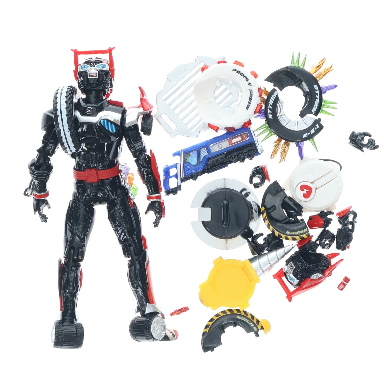 【中古即納】[FIG] 魂ウェブ商店限定 S.H.Figuarts(フィギュアーツ) 仮面ライダードライブ タイプトライドロン タイヤカキマゼールセット 完成品 可動フィギュア バンダイ(20170131)