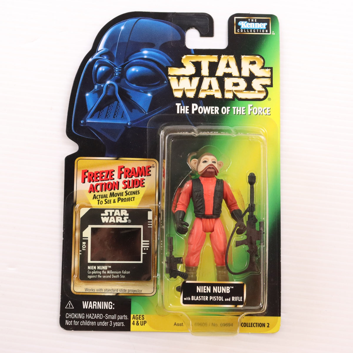 【中古即納】[FIG] スター・ウォーズ パワー・オブ・ザ・フォース フリーズ・フレーム ベーシックフィギュア ニエン・ナン STAR WARS 完成品 可動フィギュア Kenner(ケナー)(19971231)