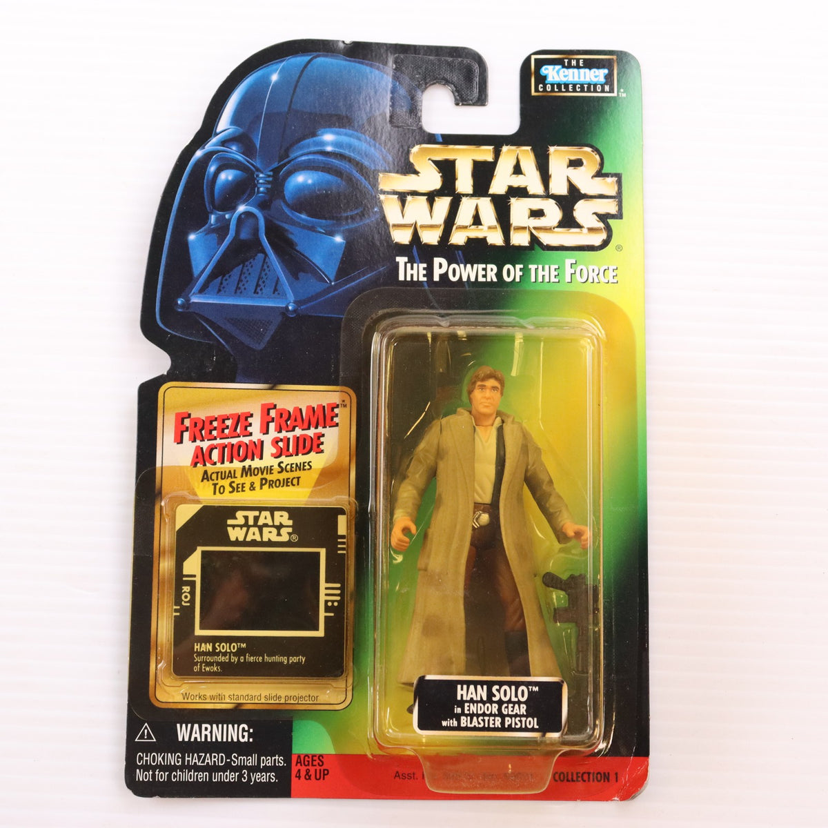 【中古即納】[FIG] スター・ウォーズ パワー・オブ・ザ・フォース フリーズ・フレーム ベーシックフィギュア ハン・ソロ イン エンドア・ギア STAR WARS 完成品 可動フィギュア Kenner(ケナー)/ハズブロ(19971231)