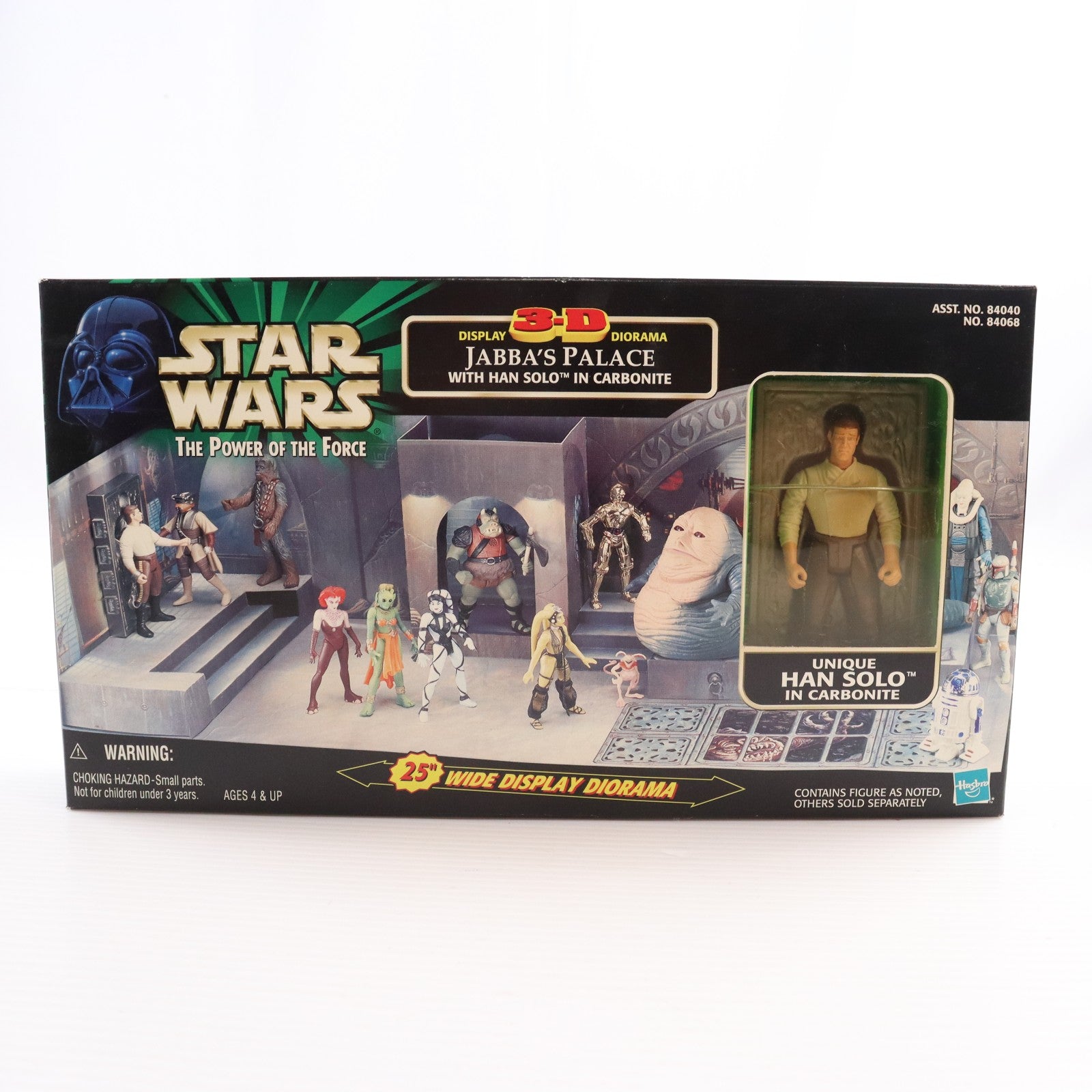 【中古即納】[FIG] スター・ウォーズ パワー・オブ・ザ・フォース 3Dディスプレイジオラマ ジャバズ パレス with ハン・ソロ イン カーボナイト STAR WARS 完成品 可動フィギュア(84068) トミー/ハズブロ(19981231)