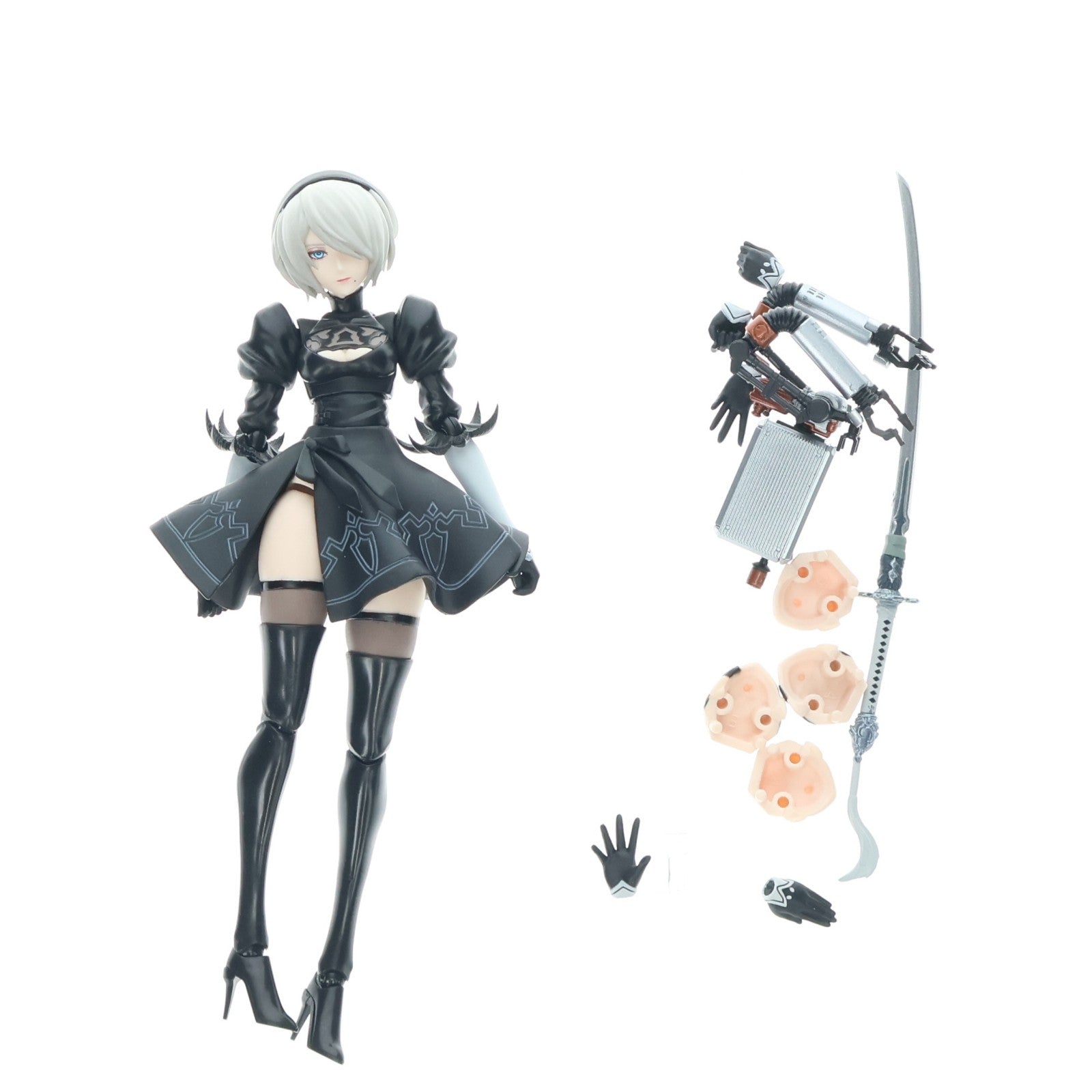 【中古即納】[FIG] S.H.Figuarts(フィギュアーツ) 2B NieR:Automata(ニーア オートマタ) 完成品 可動フィギュア バンダイスピリッツ(20240120)