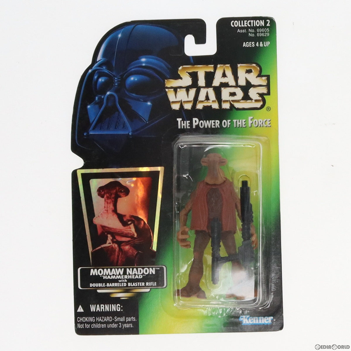 【中古即納】[FIG] スター・ウォーズ パワー・オブ・ザ・フォース ベーシックフィギュア モモー・ネイドン(ハンマーヘッド) STAR WARS 完成品 可動フィギュア(69629) ハズブロ(19961231)