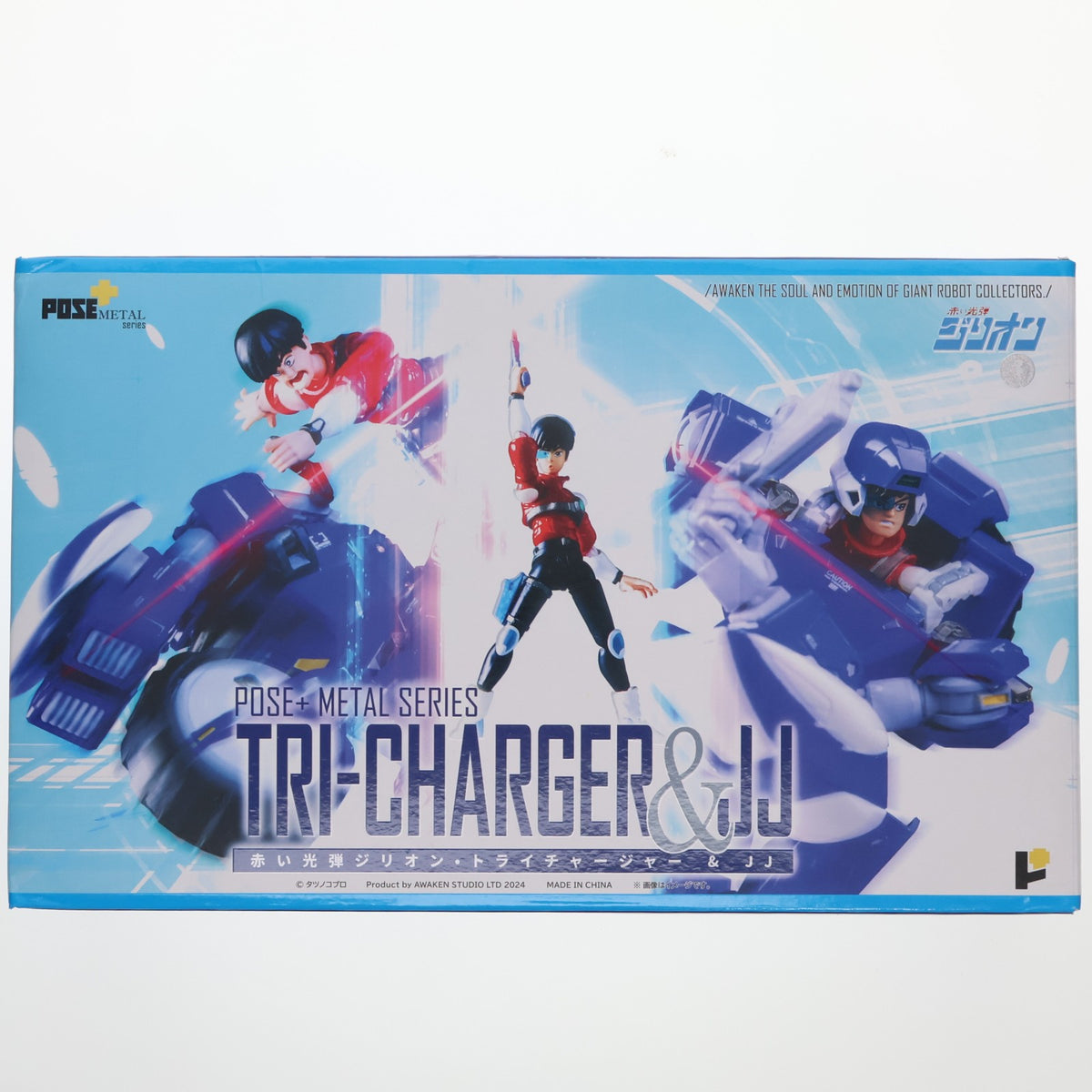 【中古即納】[FIG] POSE+メタルシリーズ トライチャージャー&JJ 赤い光弾ジリオン 完成品 可動フィギュア AWAKEN STUDIO(20241018)