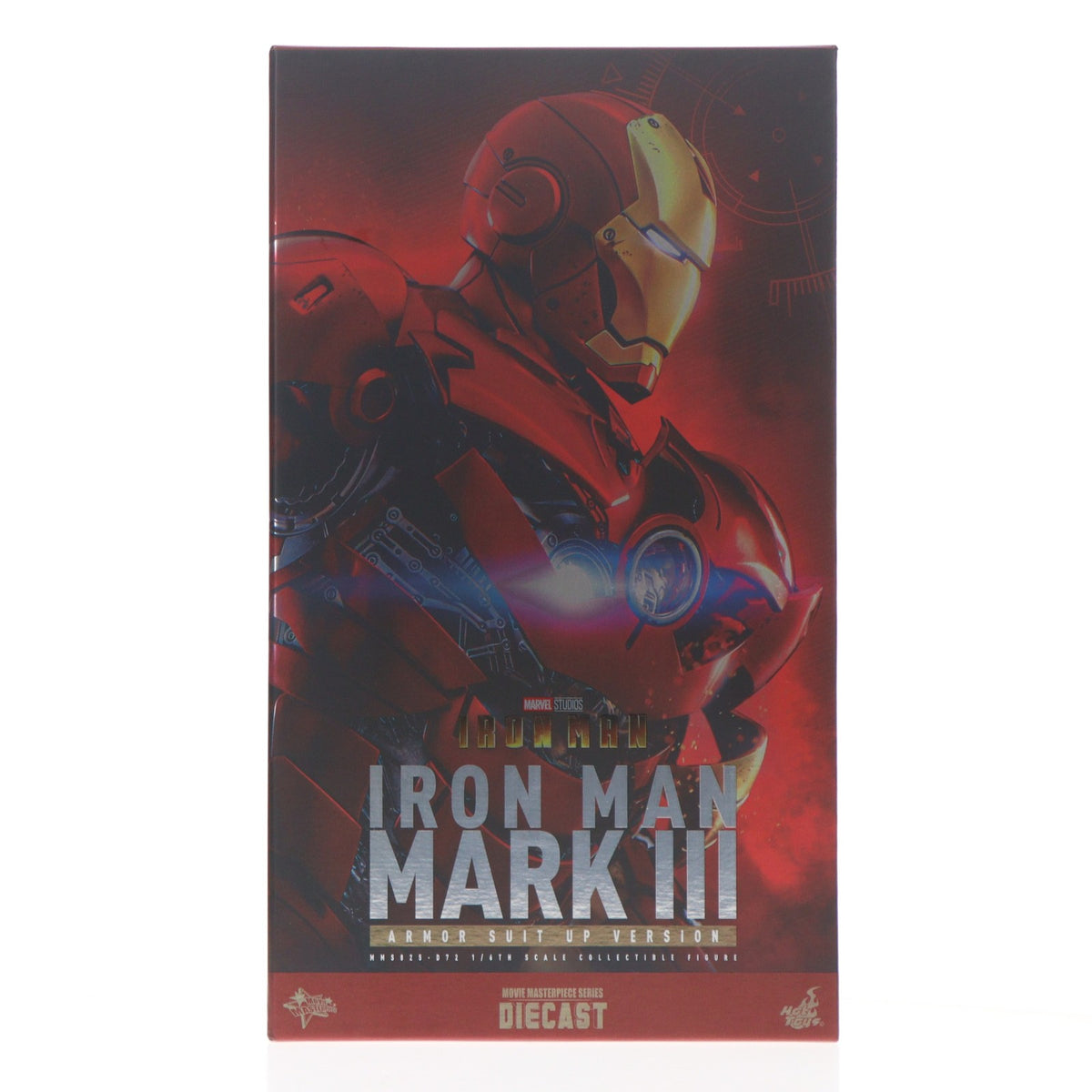 【中古即納】[FIG] ムービー・マスターピース DIECAST アイアンマン・マーク3(アーマー・スーツアップ版) 1/6 完成品 可動フィギュア(MM#825D72) ホットトイズ(20260731)