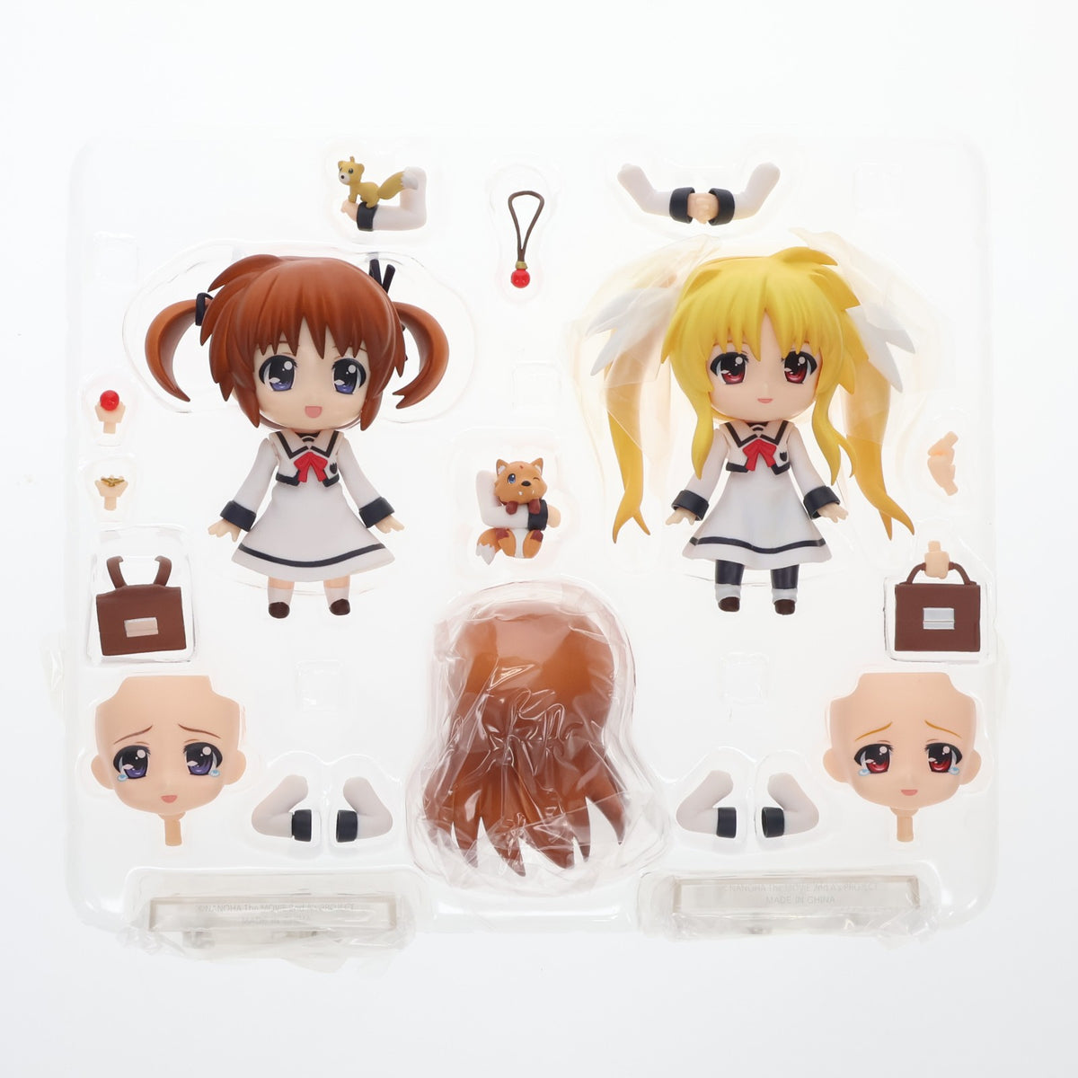 【中古即納】[FIG] ねんどろいど 254 高町なのは&フェイト・テスタロッサ 私立聖祥大付属小学校制服Ver. 魔法少女リリカルなのは The MOVIE 2ndA's 完成品 可動フィギュア ワンフェス2012夏&GOODSMILE ONLINE SHOP限定 グッドスマイルカンパニー(20120729)