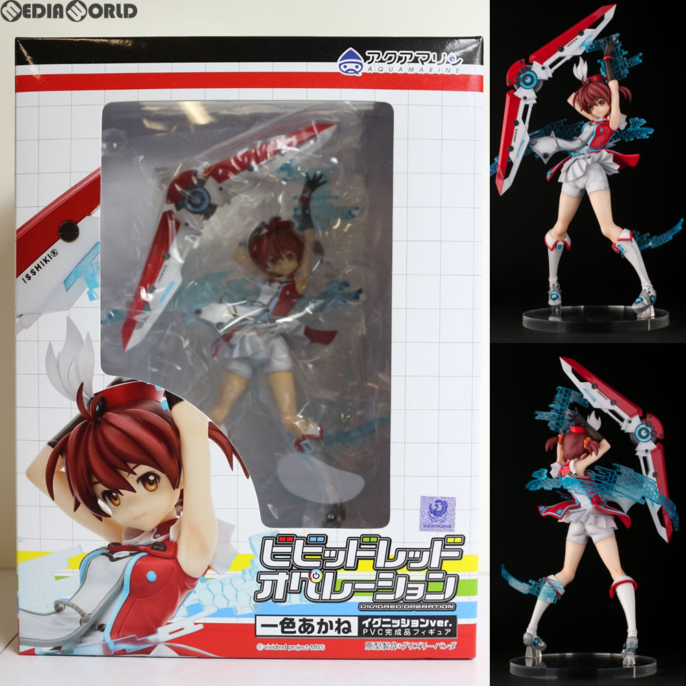 【中古即納】[FIG] 一色あかね イグニッションver. ビビッドレッド・オペレーション  1/8 完成品 フィギュア アクアマリン(20141001)