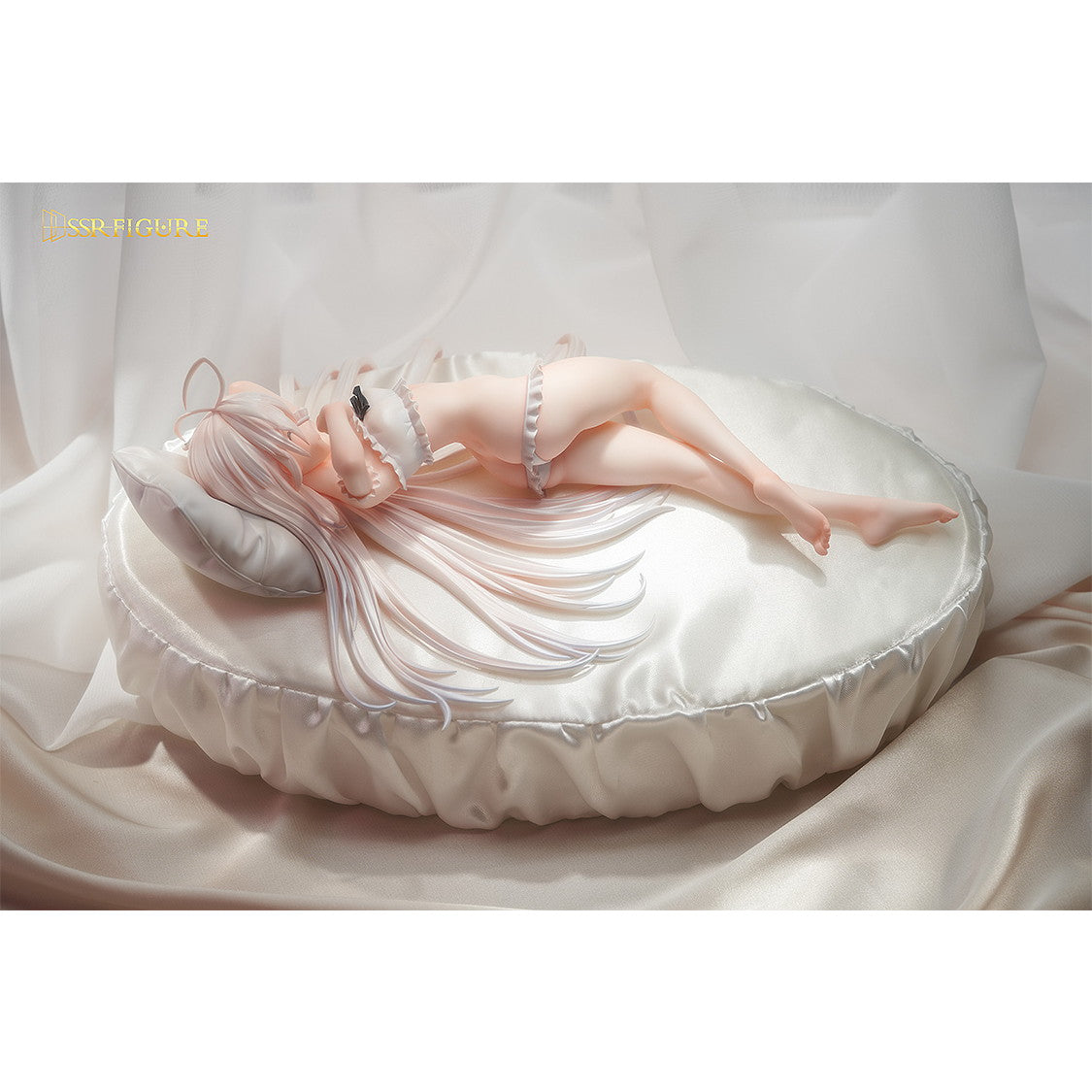 【中古即納】[FIG] ポストカード付属 SSR FIGURE 寝起き白髪ちゃん 1/7 完成品 フィギュア SSR FIGURE(20250730)