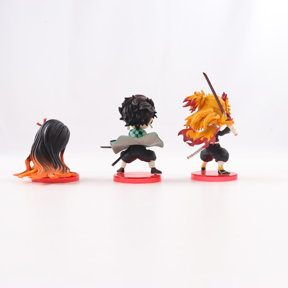 【中古即納】[FIG] Q posket petit 煉獄杏寿郎&竈門炭治郎&竈門禰豆子(れんごくきょうじゅろう&かまどたんじろう&かまどねずこ) 週刊少年ジャンプ応募者全員サービス 鬼滅の刃 完成品 フィギュア(81886) バンプレスト(20190131)