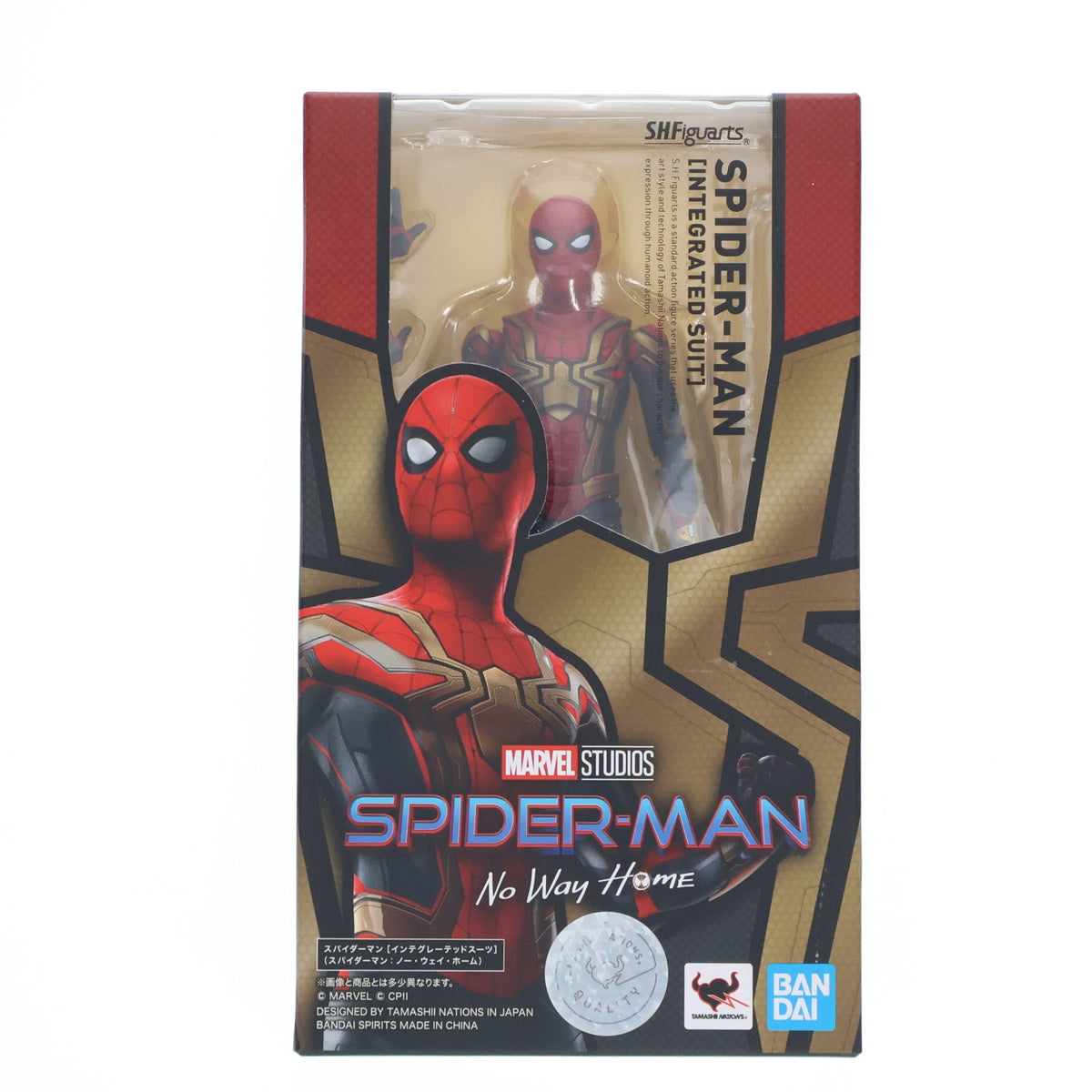 【中古即納】[FIG] S.H.Figuarts(フィギュアーツ) スパイダーマン[インテグレーテッドスーツ] スパイダーマン:ノー・ウェイ・ホーム 完成品 可動フィギュア バンダイスピリッツ(20211229)
