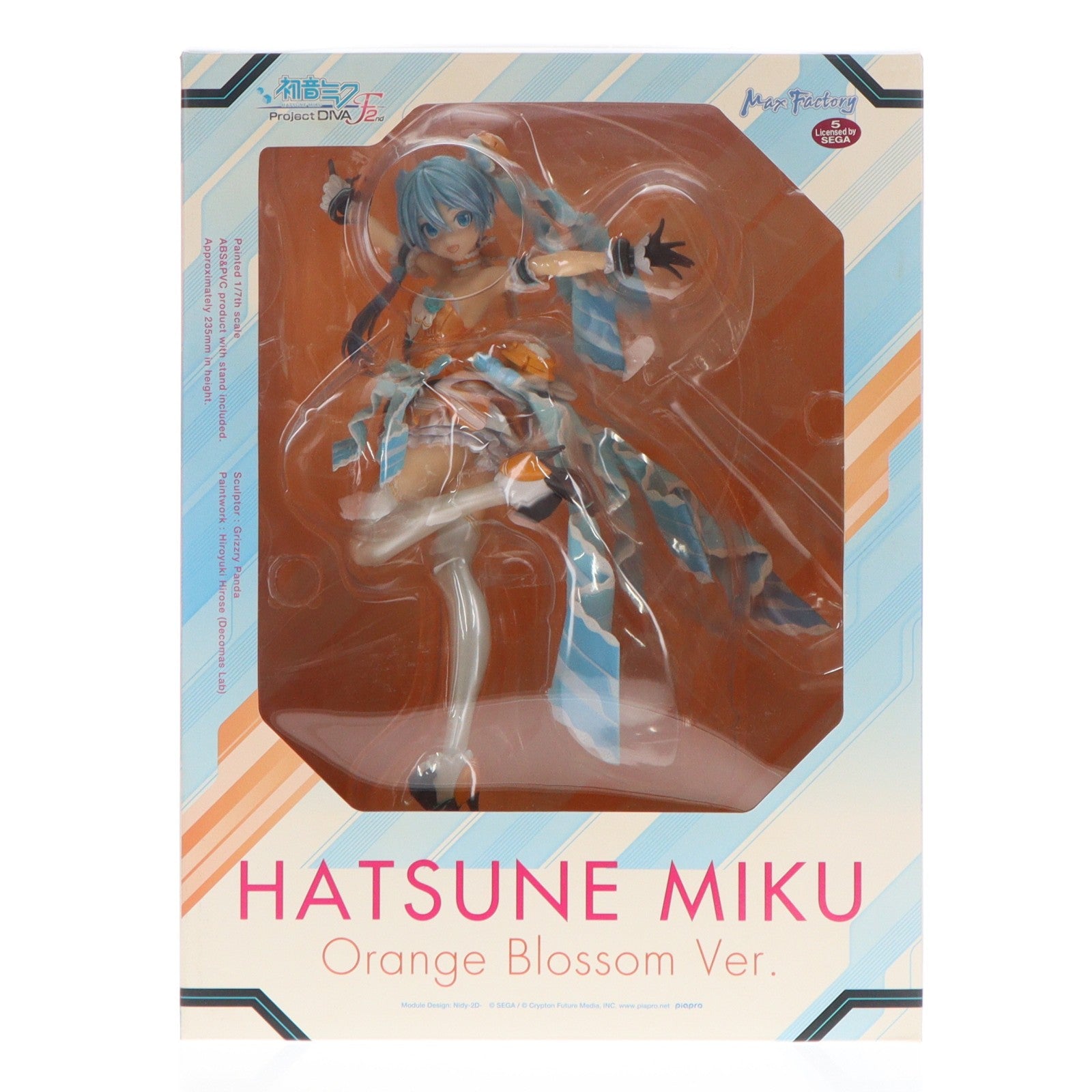 【中古即納】[FIG] 初音ミク オレンジブロッサムVer. 初音ミク-Project DIVA- F 2nd 1/7 完成品 フィギュア マックスファクトリー(20170122)