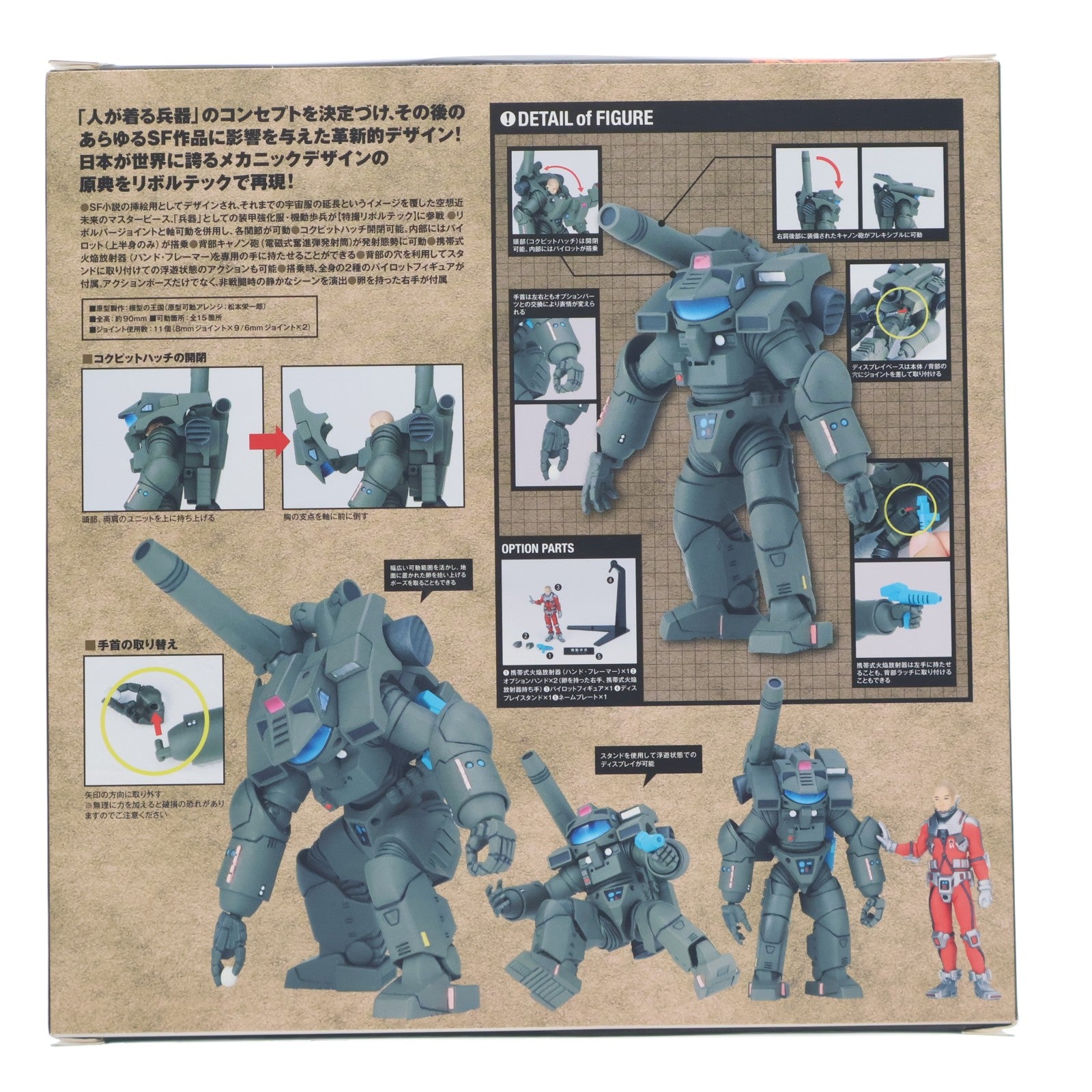 【中古即納】[FIG] ワンフェス2012夏限定 特撮リボルテック No.037 機動歩兵 サンドイエローVer. 宇宙の戦士 完成品 可動フィギュア 海洋堂(20120729)