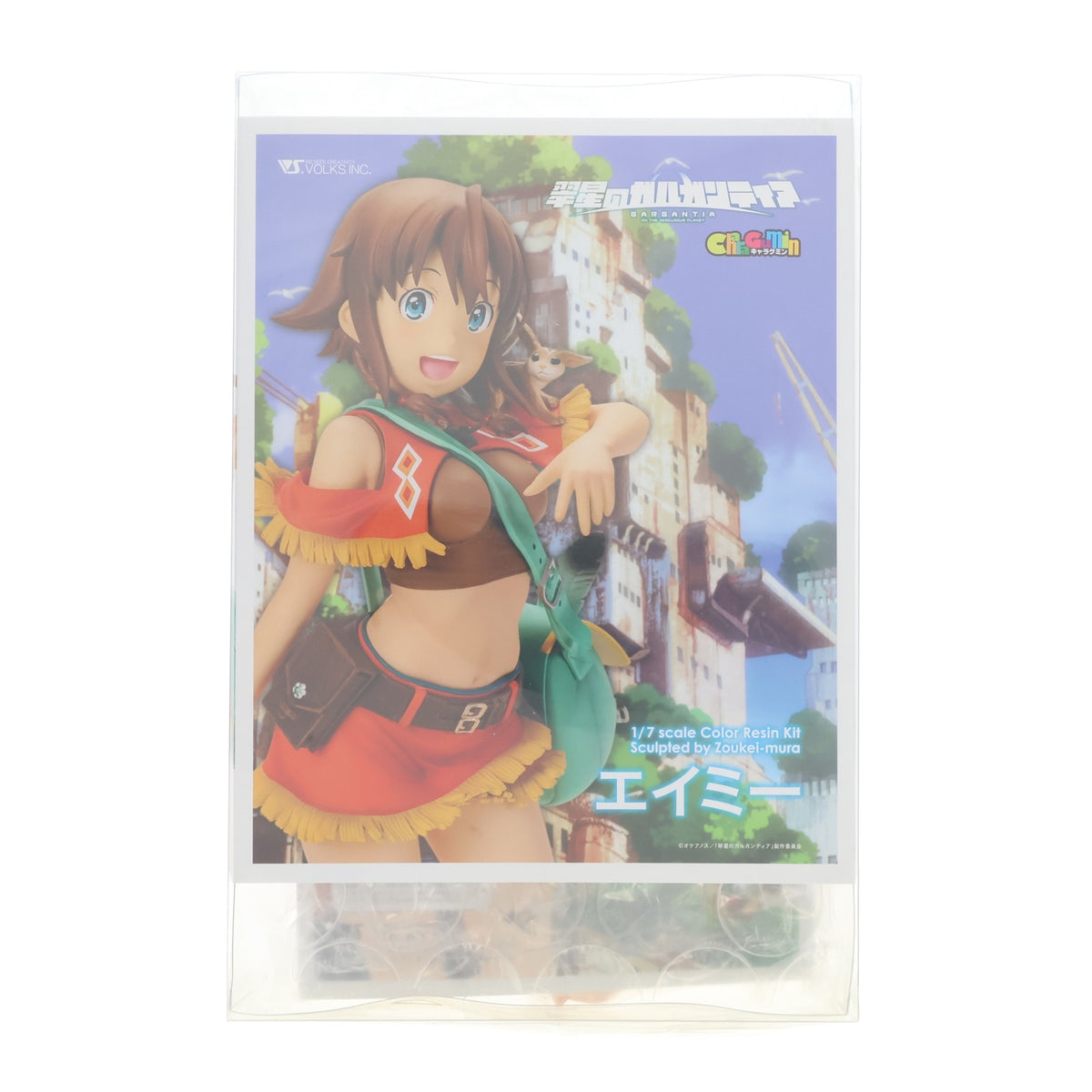 【中古即納】[FIG] キャラグミン エイミー 翠星のガルガンティア 1/7 カラーレジンキャストキット フィギュア ボークスショップ&ホビー天国ウェブ限定 ボークス(20140131)