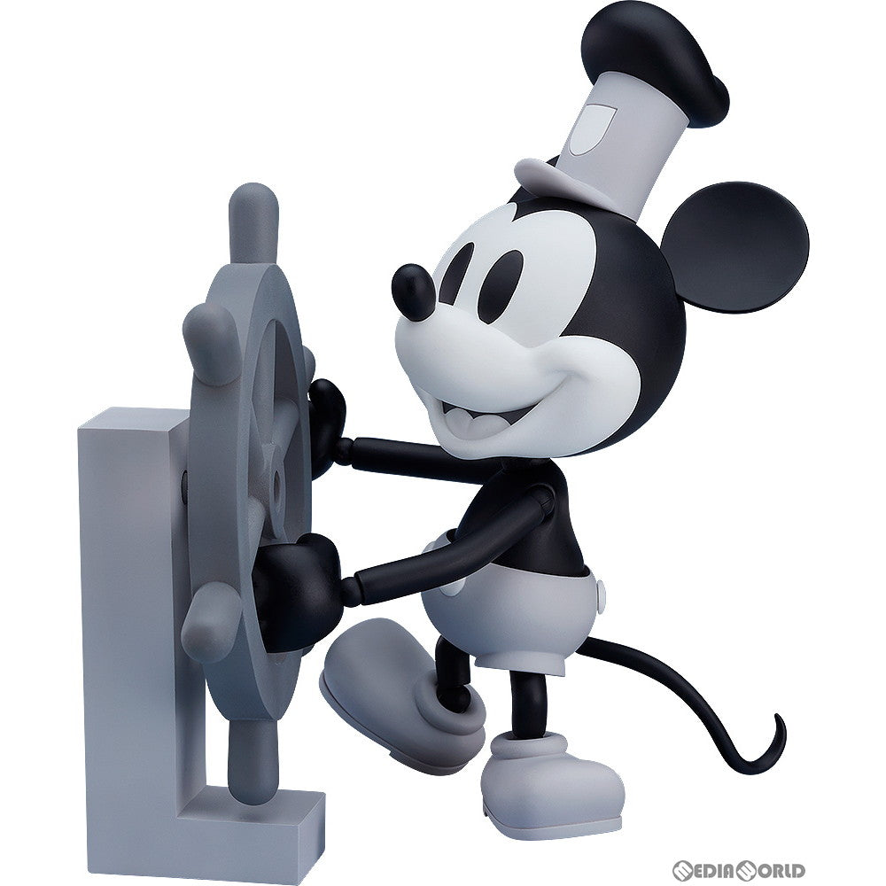 【中古即納】[FIG] ねんどろいど 1010a ミッキーマウス 1928 Ver.(シロクロ) 蒸気船ウィリー 完成品 可動フィギュア グッドスマイルカンパニー(20190512)