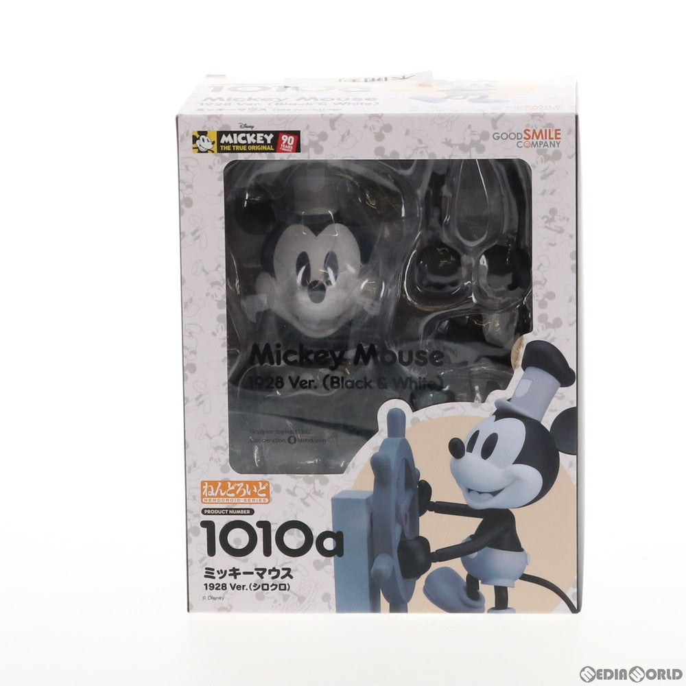 【中古即納】[FIG] ねんどろいど 1010a ミッキーマウス 1928 Ver.(シロクロ) 蒸気船ウィリー 完成品 可動フィギュア グッドスマイルカンパニー(20190512)