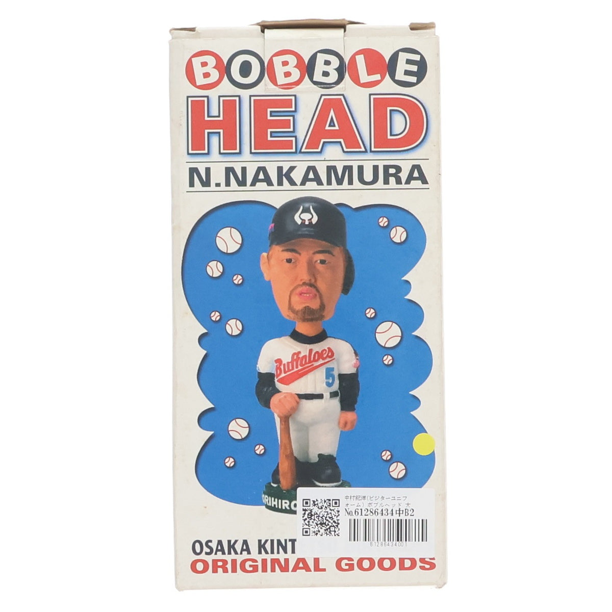 【中古即納】[FIG] BOBBLE HEAD(ボブルヘッド) 中村紀洋(なかむらのりひろ)(ビジターユニフォーム) 大阪近鉄バファローズオリジナルグッズ 完成品 フィギュア 大阪近鉄バファローズ(19991231)