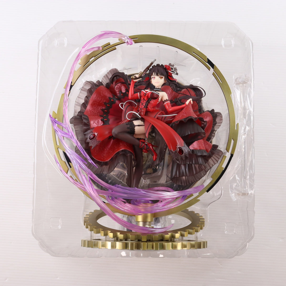 【中古即納】[FIG] 公式通販&Amazon限定特典 SHIBUYA SCRAMBLE FIGURE 時崎狂三(ときさくくるみ) - Pigeon Blood Ruby Dress Ver. - デート・ア・バレット 1/7 完成品 フィギュア eStream/アルファサテライト(20211130)