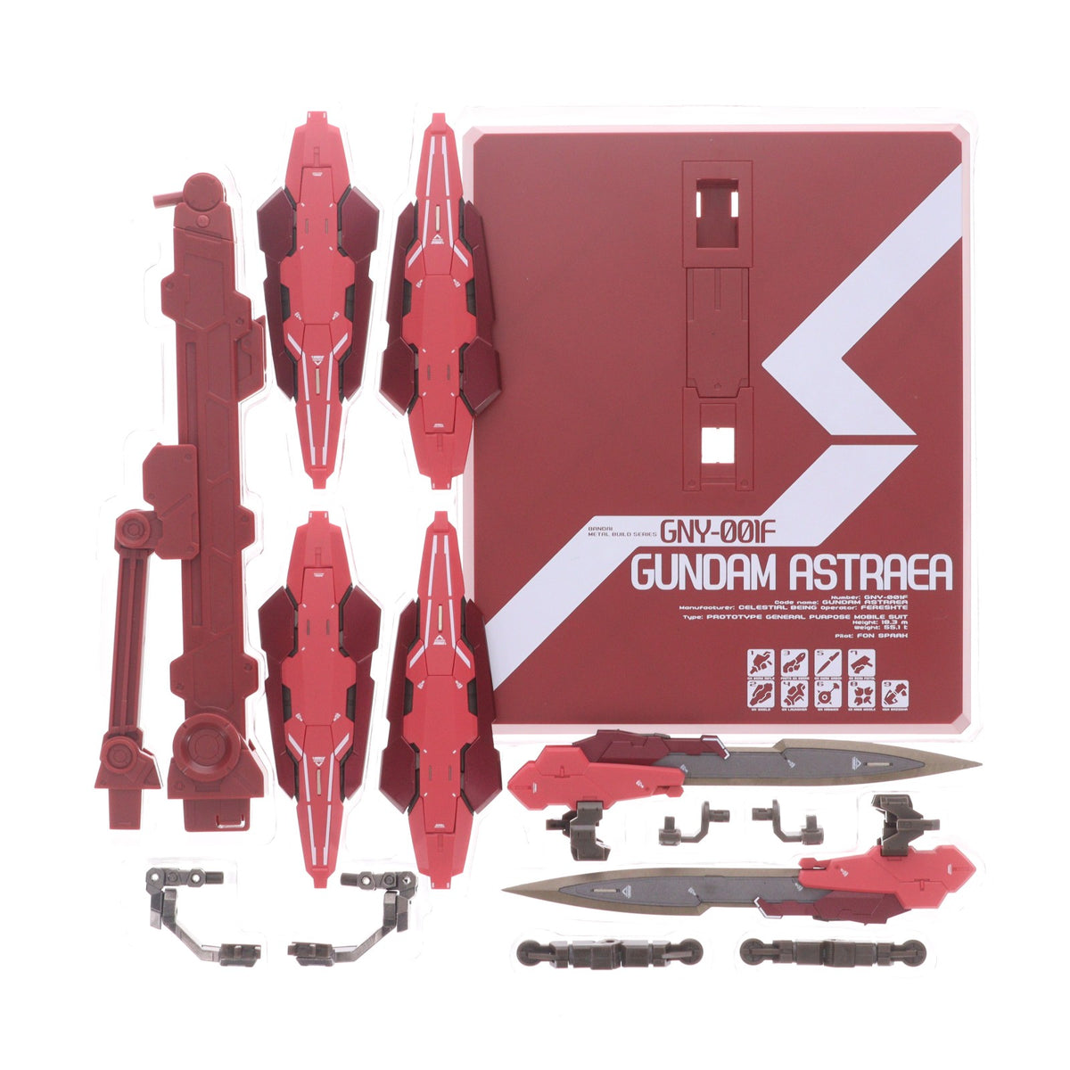 【中古即納】[FIG] 魂ウェブ商店限定 METAL BUILD ガンダムアストレア TYPE-F(GN HEAVY WEAPON SET) 機動戦士ガンダム00F(ダブルオーエフ) 完成品 可動フィギュア バンダイ(20180531)