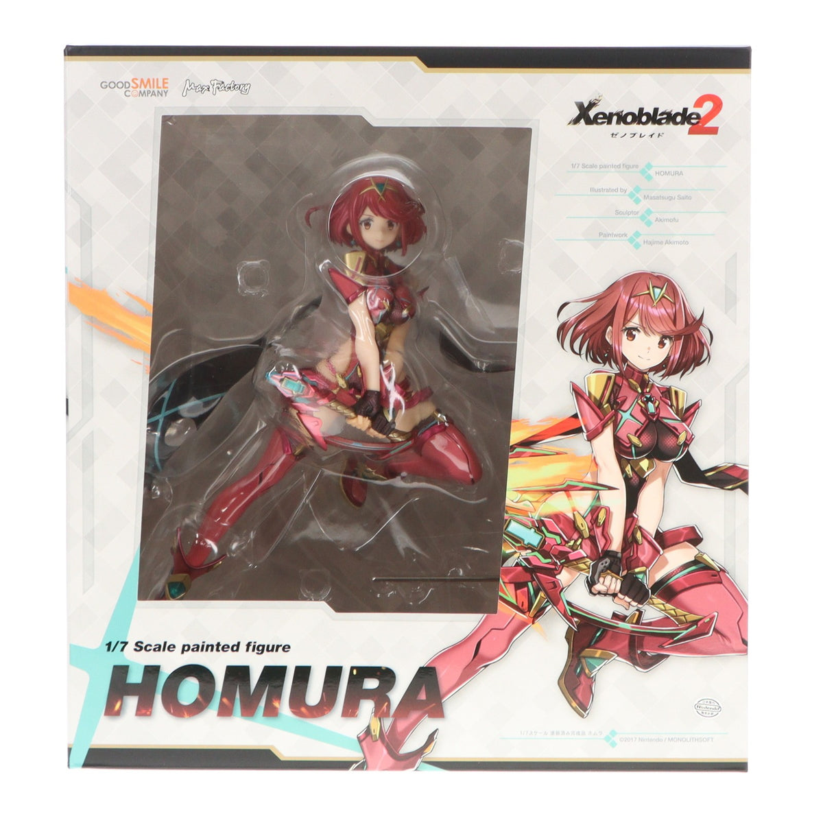 【中古即納】[FIG] ホムラ ゼノブレイド2 1/7 完成品 フィギュア GOODSMILE ONLINE SHOP&Amazon.co.jp&あみあみ限定 グッドスマイルカンパニー(20181223)