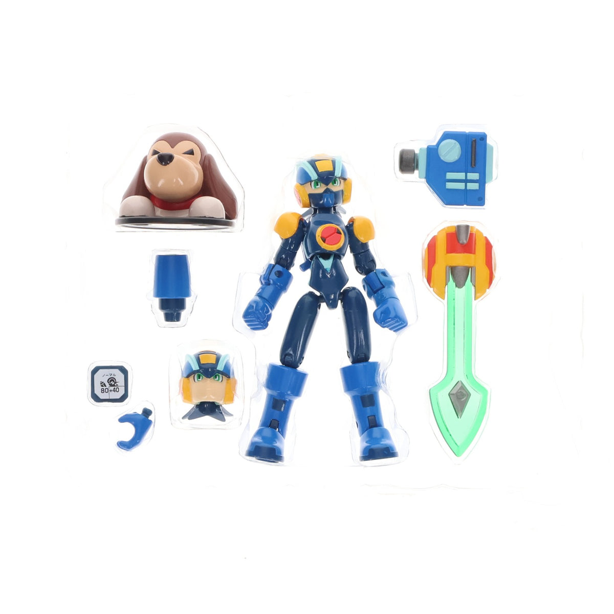 【中古即納】[FIG] ロッキンアクション ロックマン ノーマルスタイル ロックマンエグゼ 完成品 可動フィギュア(205020-0105178) バンダイ(20021031)
