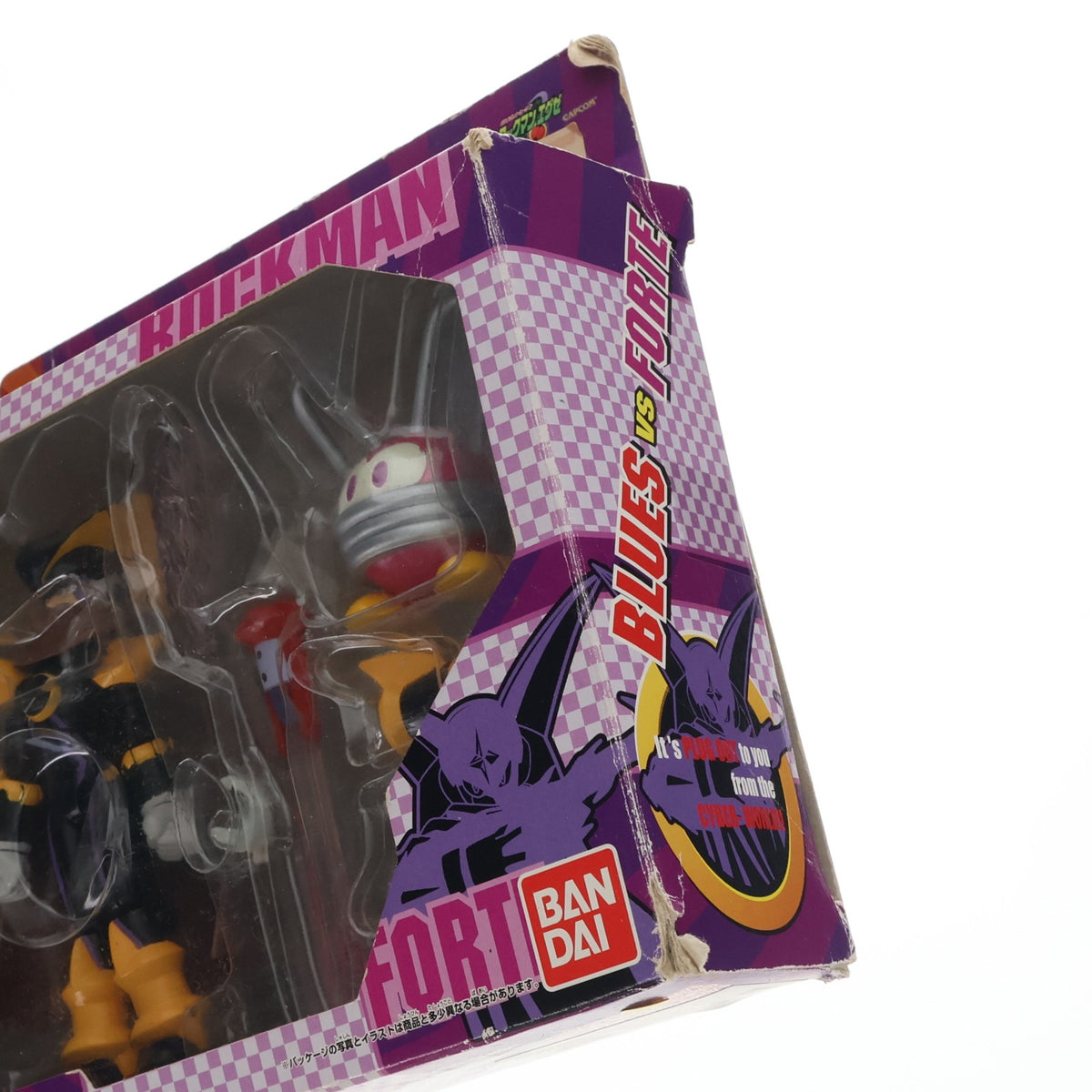 【中古即納】[FIG] ロッキンアクション ブルース VS フォルテ バトルネットワーク ロックマンエグゼ 完成品 可動フィギュア バンダイ(20021231)