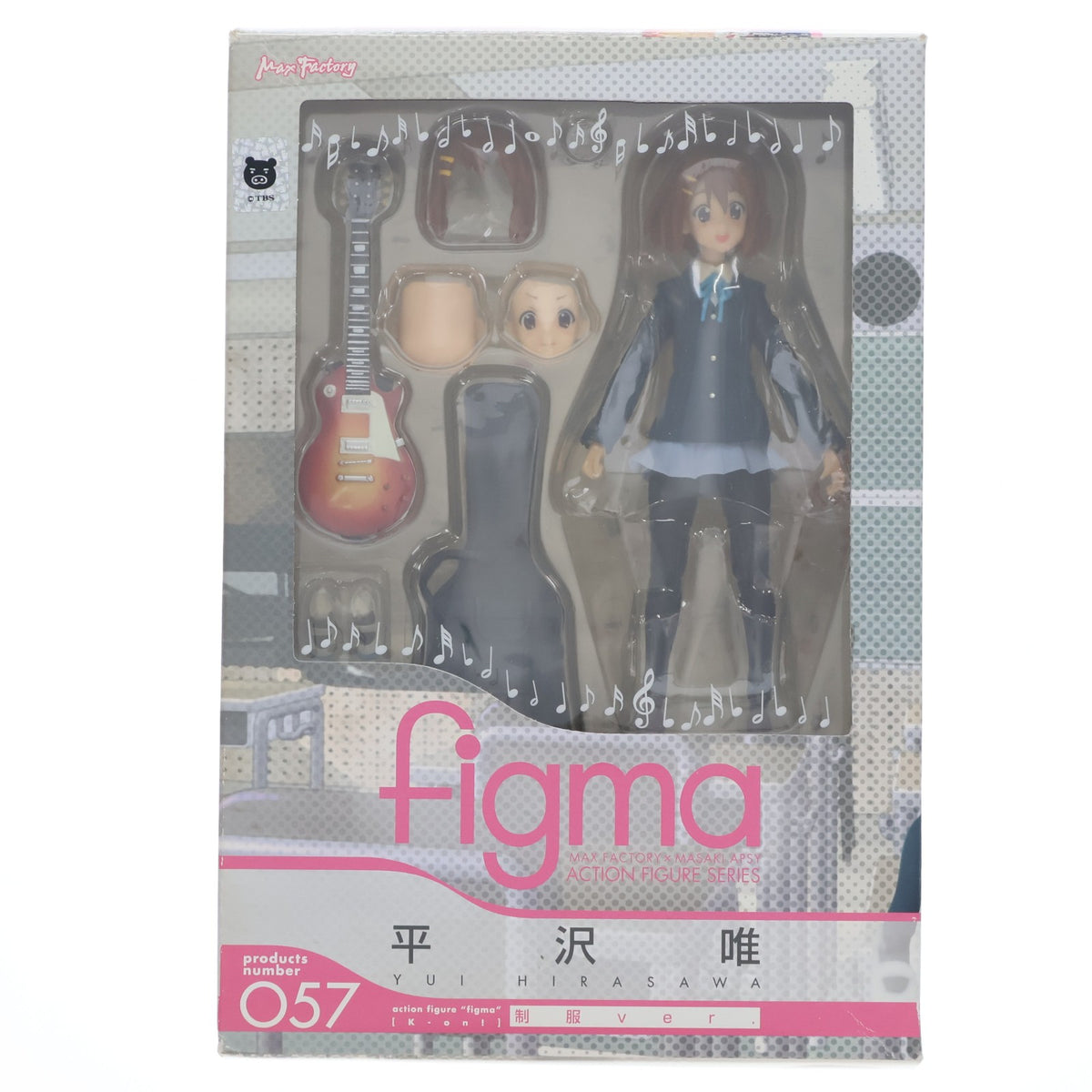【中古即納】[FIG] figma(フィグマ) 057 平沢唯(ひらさわゆい) 制服Ver. けいおん! 完成品 可動フィギュア マックスファクトリー(20100930)