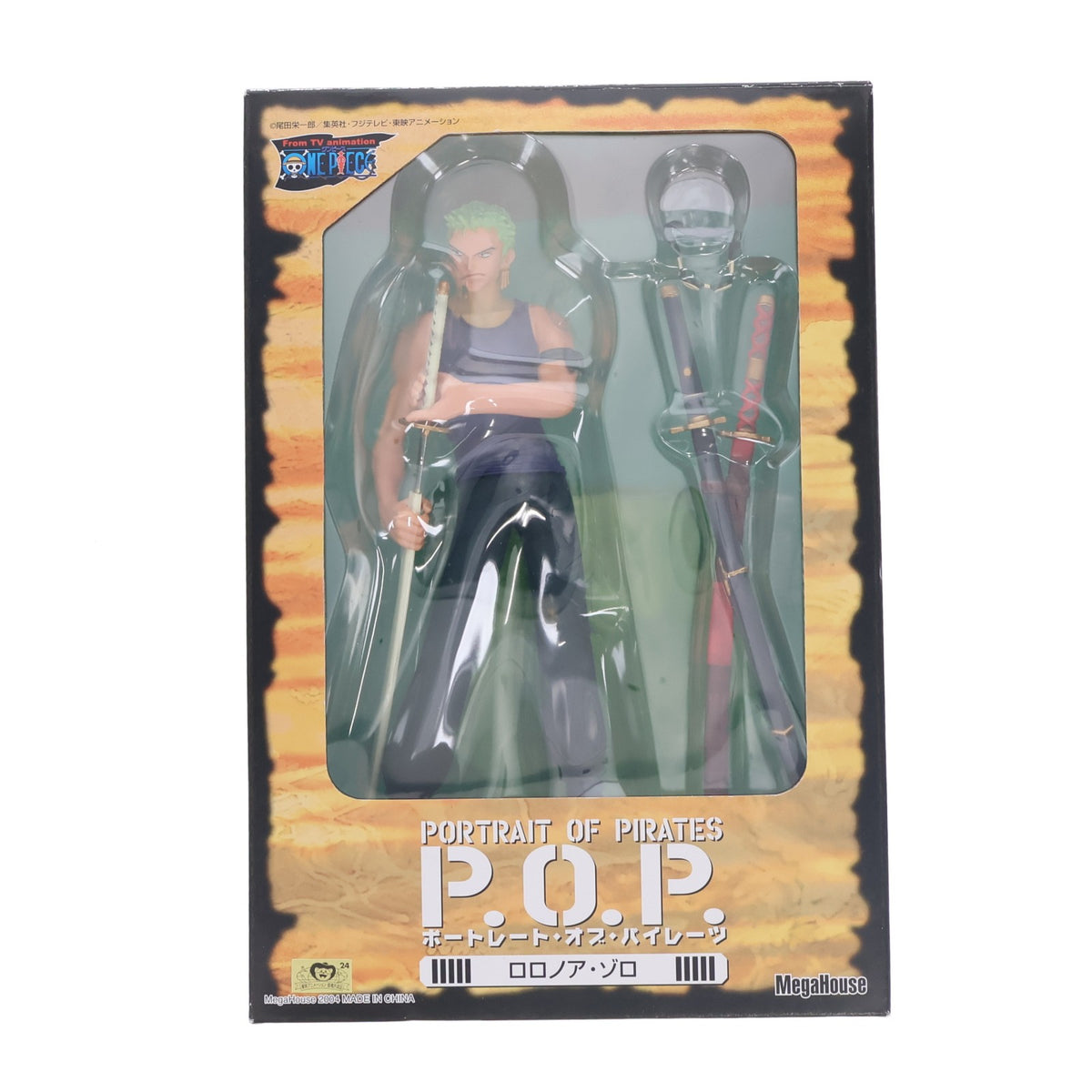 【中古即納】[FIG] エクセレントモデル Portrait.Of.Pirates P.O.P ロロノア・ゾロ ONE PIECE(ワンピース) 1/8 完成品 フィギュア メガハウス(20040430)