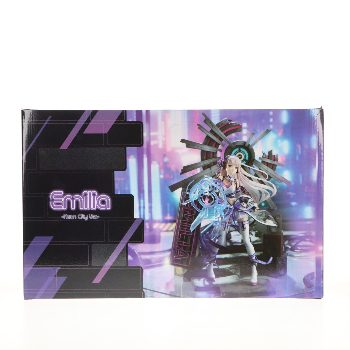 【中古即納】[FIG] eStream Store限定 SHIBUYA SCRAMBLE FIGURE エミリア -Neon City Ver.- Re:ゼロから始める異世界生活 1/7 完成品 フィギュア eStream(20220630)