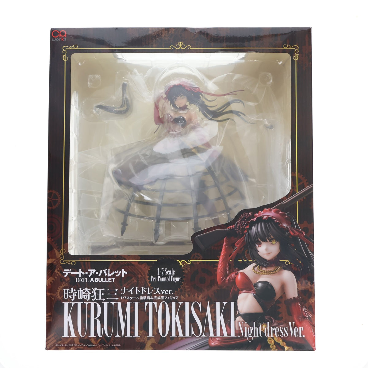 【中古即納】[FIG] CAworks 時崎狂三(ときさきくるみ) ナイトドレスver. デート・ア・バレット 1/7 完成品 フィギュア キャラアニ(20220227)
