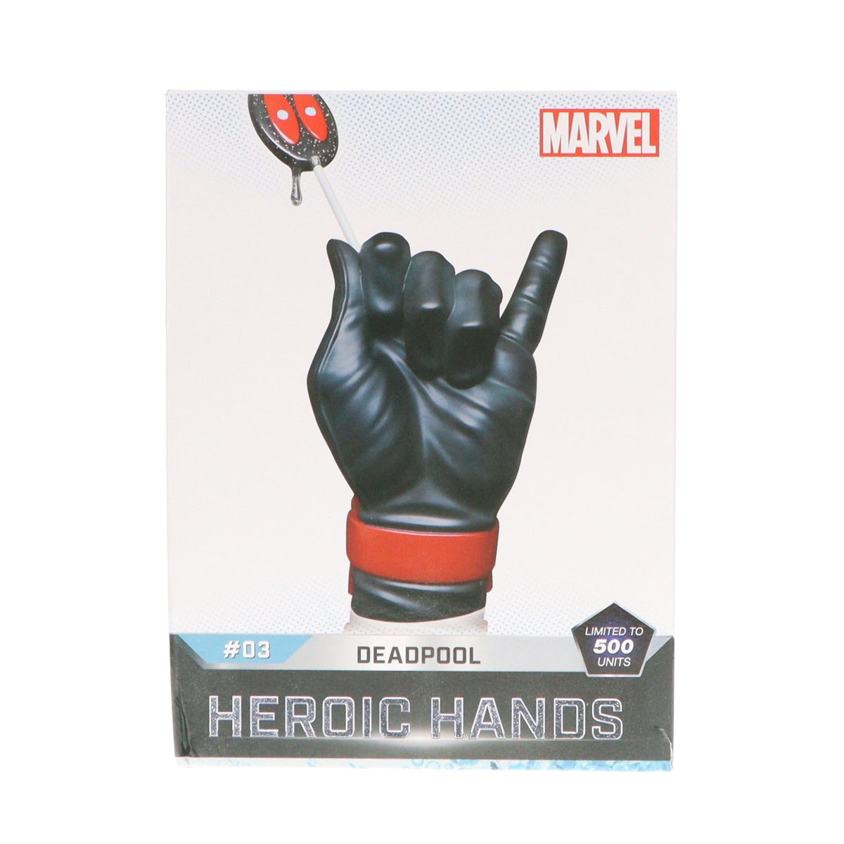 【中古即納】[FIG] マーベル・オールスターズ限定 マーベル・コミック 1/1スケール ヒロイック・ハンド #03C デッドプール(インヴァース・コスチューム限定) スタチュー 完成品 フィギュア(HH-03C) ホットトイズ(20201130)