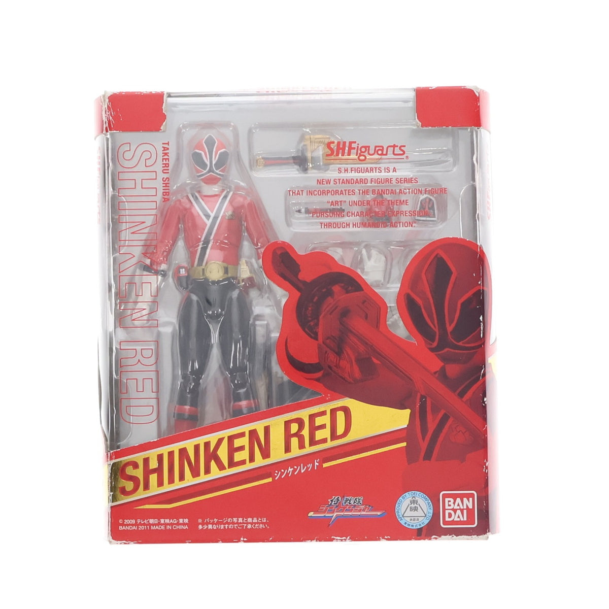 【中古即納】[FIG] S.H.Figuarts(フィギュアーツ) シンケンレッド 侍戦隊シンケンジャー 完成品 可動フィギュア バンダイ(20110723)
