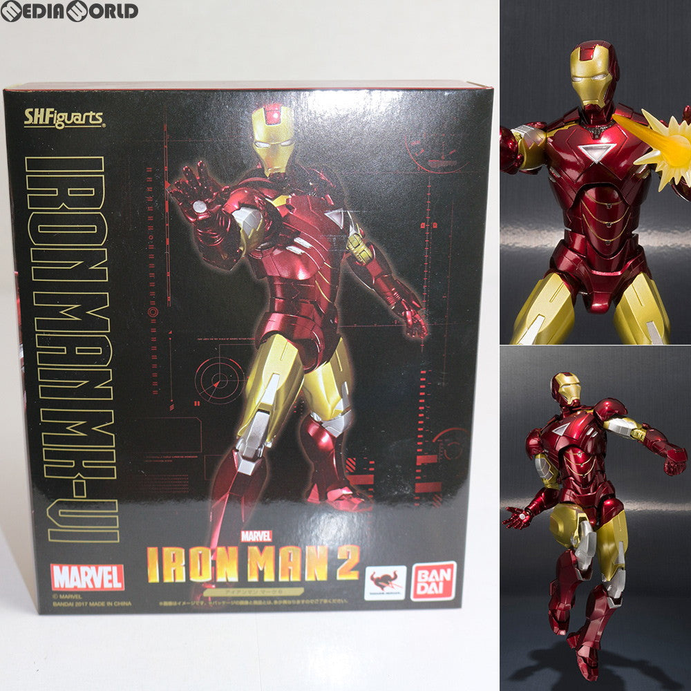 【中古即納】[FIG] 魂ウェブ商店限定 S.H.Figuarts(フィギュアーツ) アイアンマン マーク6 アイアンマン2 完成品 可動フィギュア バンダイ(20170430)