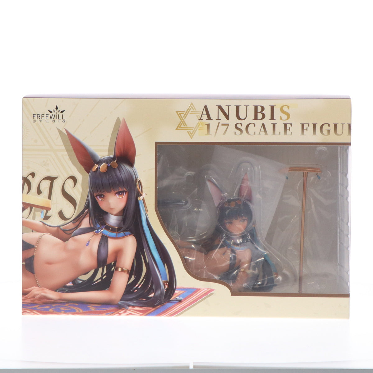 【中古即納】[FIG] ポストカード&缶バッジ付属 アヌビス神の少憩 Illustrated by 狐宮ニギ 1/7 完成品 フィギュア FREEWILLSTUDIO(フリーウィルスタジオ)(20240731)