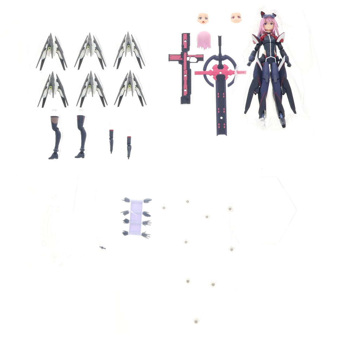 【中古即納】[FIG] figma(フィグマ) 504 比良坂夜露【勇躍】(ひらさかよつゆ ゆうやく) アリス・ギア・アイギス 完成品 可動フィギュア マックスファクトリー(20210822)