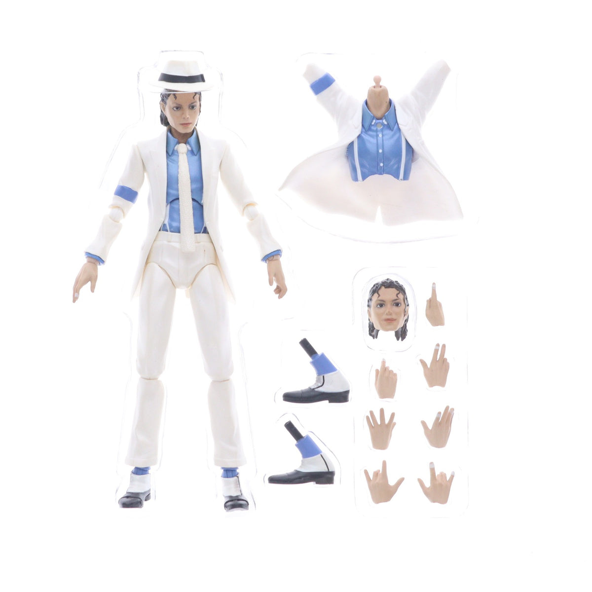 【中古即納】[FIG] S.H.Figuarts(フィギュアーツ) マイケルジャクソン SMOOTH CRIMINAL(スムーズ・クリミナル) 完成品 可動フィギュア バンダイ(20140927)