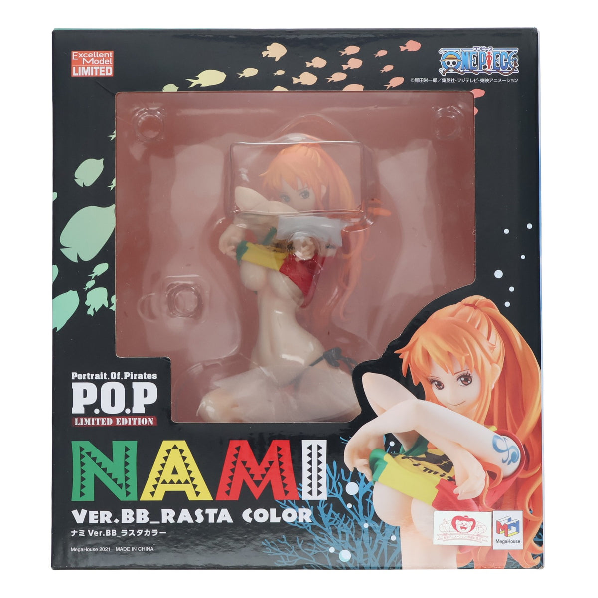 【中古即納】[FIG] Portrait.Of.Pirates P.O.P ナミ Ver.BB_Rasta color ワンピース『LIMITED EDITION』 ONE PIECE(ワンピース) 完成品 フィギュア メガトレショップ&オンラインショップ限定 メガハウス(20210131)