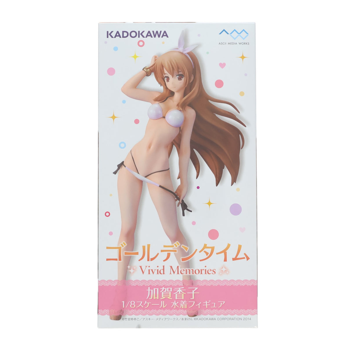 【中古即納】[FIG] (フィギュア単品) 加賀香子(かがこうこ) 水着フィギュア PS VITA ゴールデンタイム Vivid Memories 初回限定版 1/8 完成品 フィギュア 角川ゲームス(20140327)