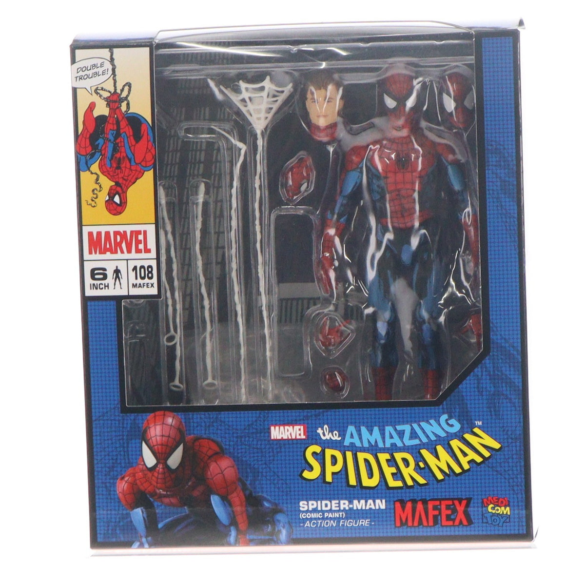 【中古即納】[FIG] (再販) マフェックス No.108 MAFEX SPIDER-MAN(COMIC PAINT)(スパイダーマン コミックペイント) アメイジング・スパイダーマン 完成品 可動フィギュア メディコム・トイ(20251213)