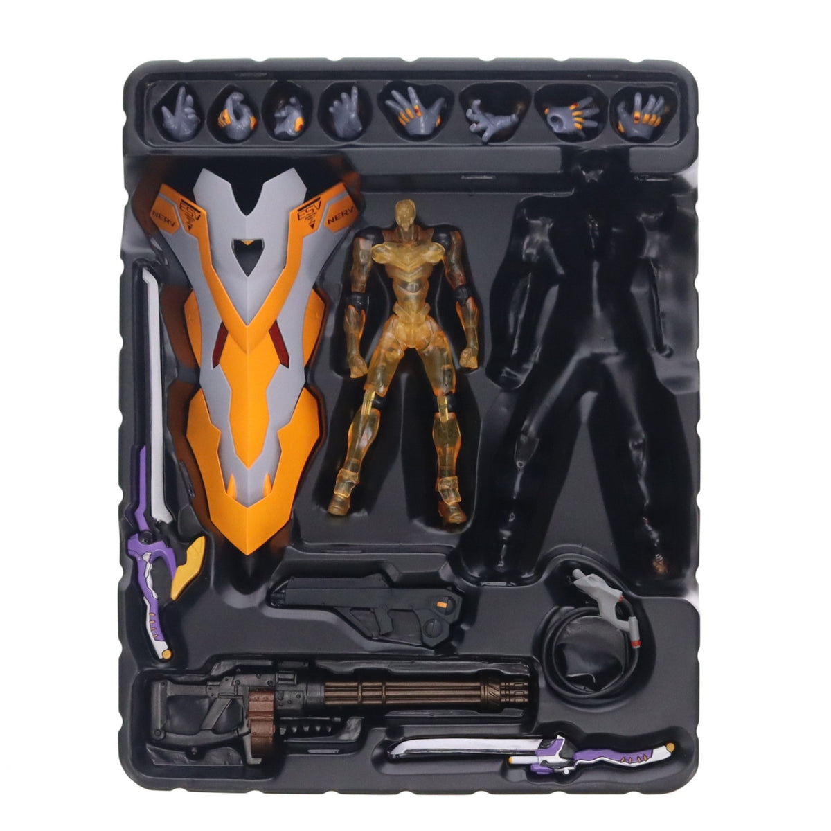 【中古即納】[FIG] リボルテックヤマグチ No.033(WS)+EXTRA 新劇場版エヴァンゲリオン零号機&武装セット ヱヴァンゲリヲン新劇場版:序 完成品 可動フィギュア ワンフェス2007夏限定 海洋堂(20070812)