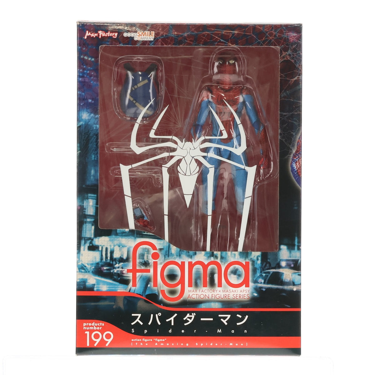 【中古即納】[FIG] figma(フィグマ) 199 スパイダーマン アメイジング・スパイダーマン 完成品 可動フィギュア グッドスマイルカンパニー(20131227)