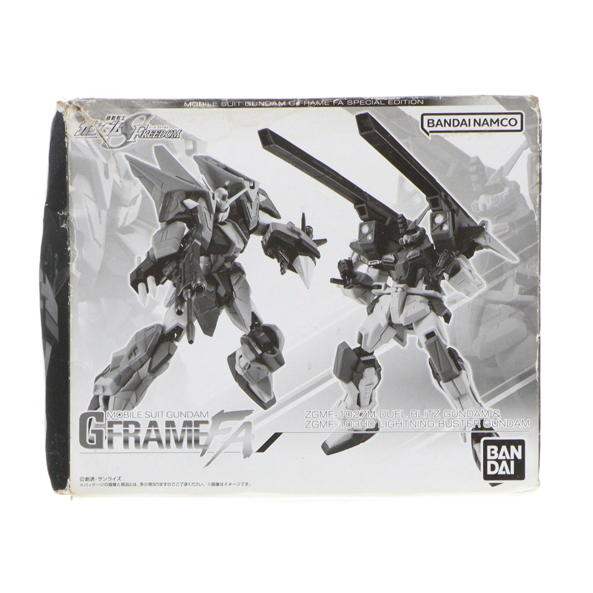 【中古即納】[FIG] (食玩) プレミアムバンダイ限定 機動戦士ガンダム GフレームFA デュエルブリッツガンダム&ライトニングバスターガンダム 機動戦士ガンダムSEED FREEDOM(シード フリーダム) 可動フィギュア バンダイ(20241031)