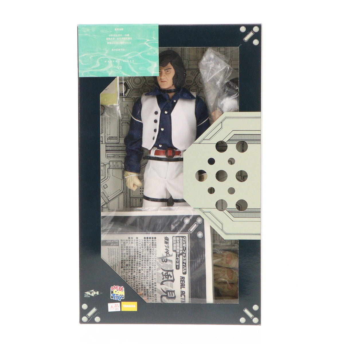 【中古即納】[FIG] リアルアクションヒーローズ No.108 RAH 風見志郎(かざみしろう) 仮面ライダーV3 完成品 可動フィギュア ワンダーフェスティバル2000冬&第2回東京トイショー開催記念限定 メディコム・トイ(20000206)