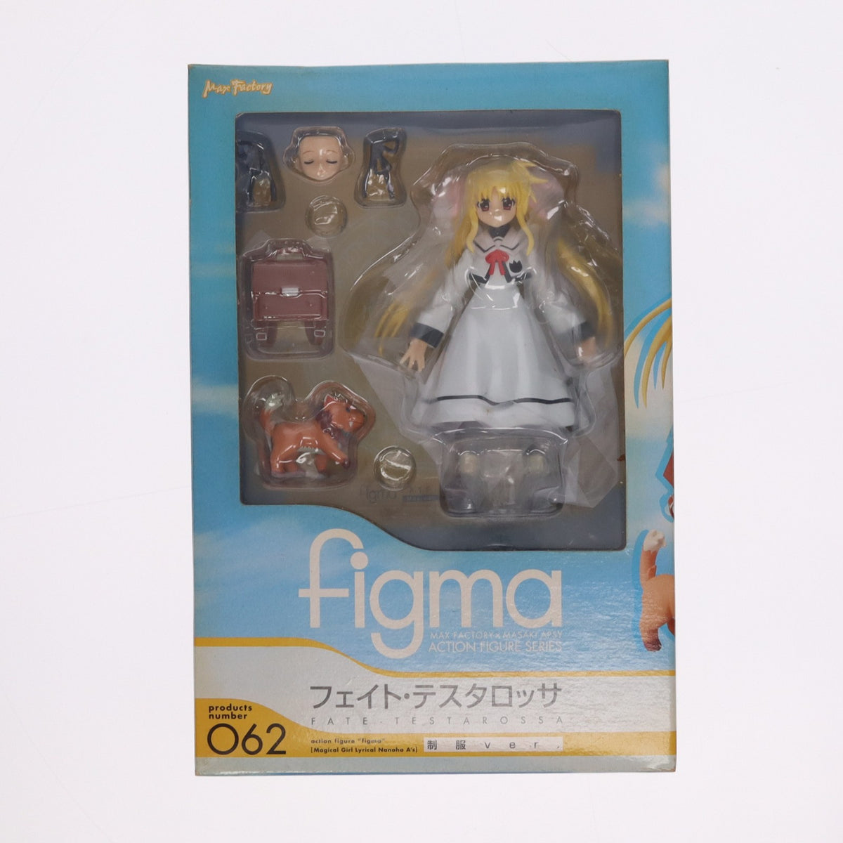 【中古即納】[FIG] figma(フィグマ) 062 フェイト・テスタロッサ 制服ver. 魔法少女リリカルなのはA's 完成品 可動フィギュア マックスファクトリー(20100402)