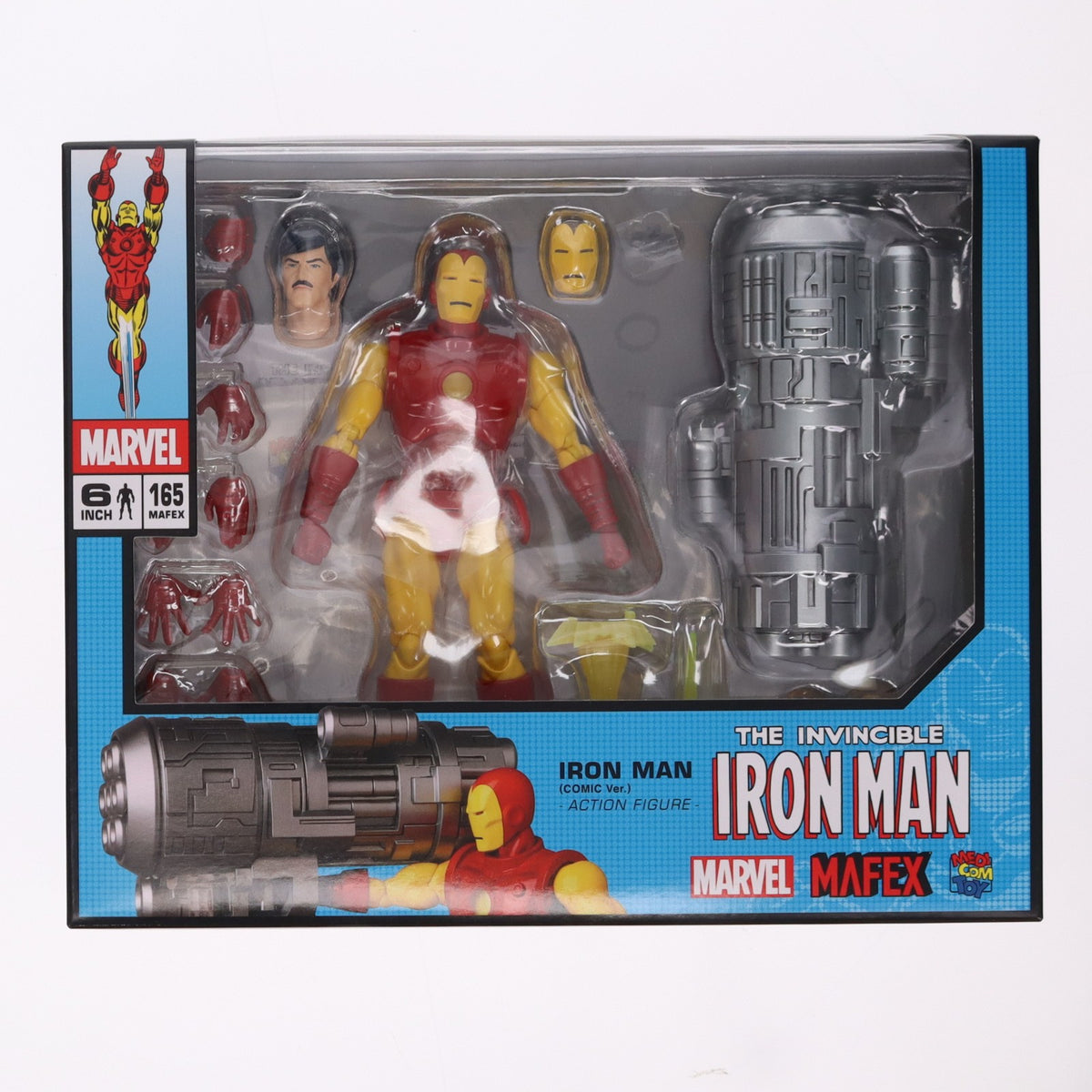 【中古即納】[FIG] マフェックス No.165 MAFEX IRON MAN(COMIC Ver.)(アイアンマン コミックver) 完成品 可動フィギュア メディコム・トイ(20221002)