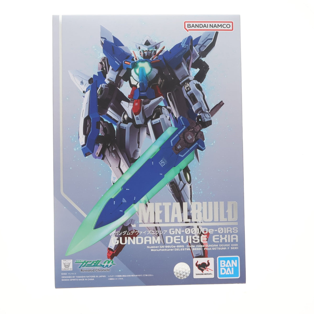 【中古即納】[FIG] METAL BUILD ガンダムデヴァイズエクシア 機動戦士ガンダム00(ダブルオー) Revealed Chronicle 完成品 可動フィギュア バンダイスピリッツ(20221029)