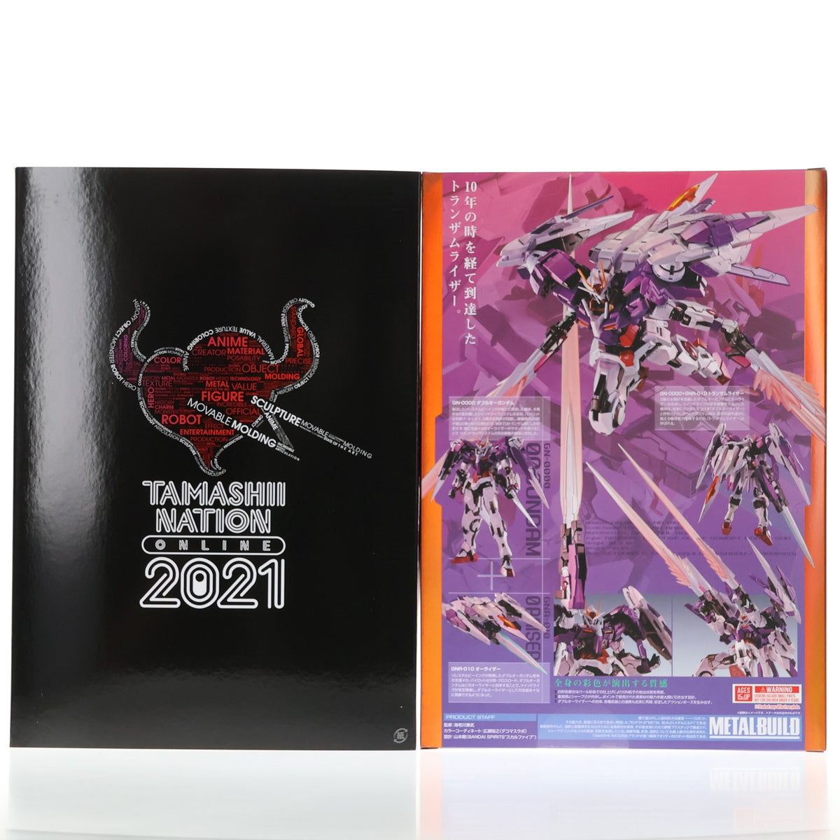 【中古即納】[FIG] METAL BUILD 10th Anniversary トランザムライザー Full Particle ver. 機動戦士ガンダム00(ダブルオー) 完成品 可動フィギュア TAMASHII NATION ONLINE 2021&魂ウェブ商店限定 バンダイスピリッツ(20211116)