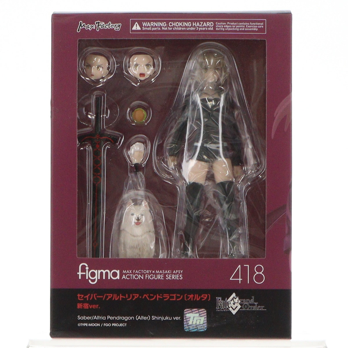 【中古即納】[FIG] figma(フィグマ) 418 セイバー/アルトリア・ペンドラゴン〔オルタ〕新宿ver. Fate/Grand Order(フェイト/グランドオーダー) 完成品 可動フィギュア マックスファクトリー(20190707)
