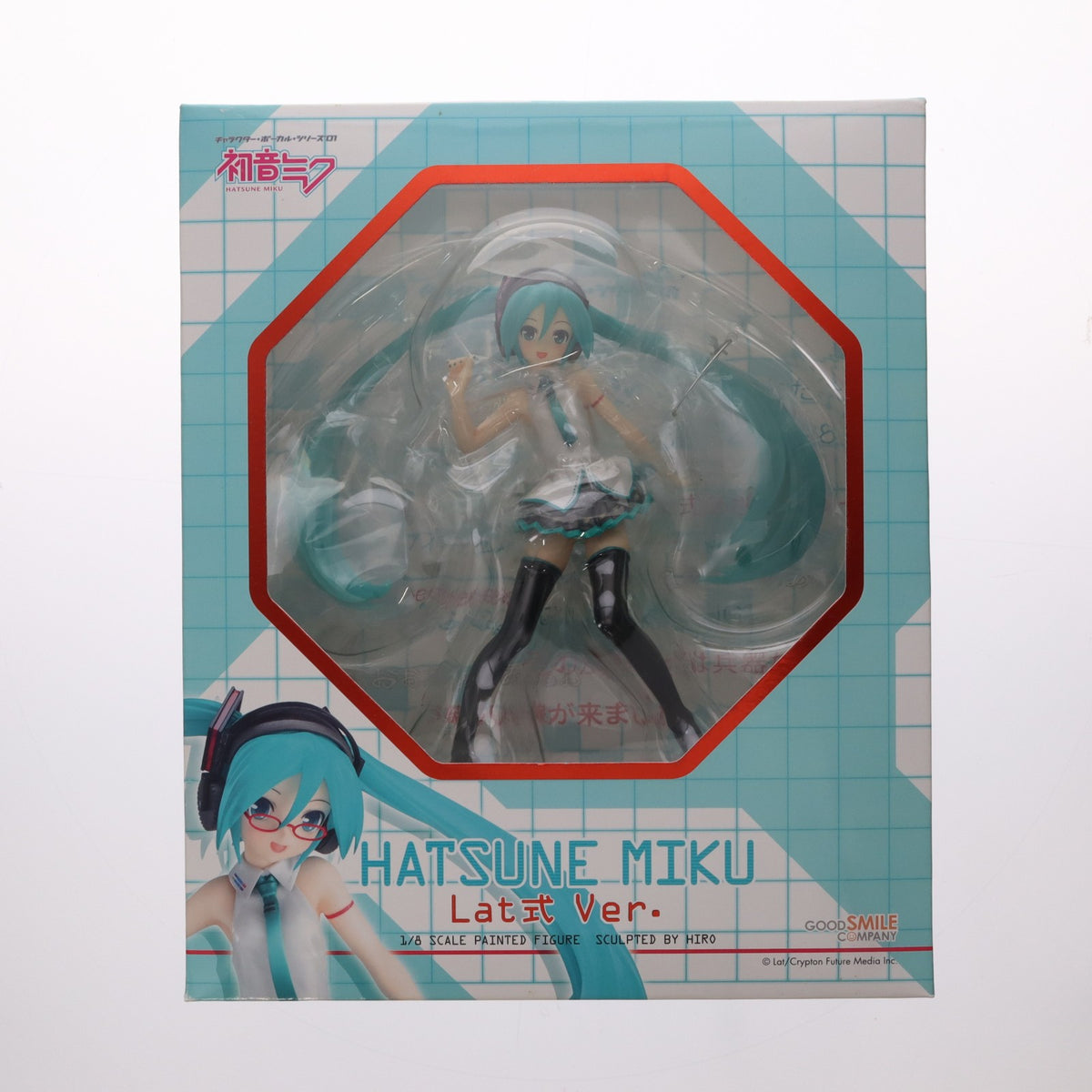 【中古即納】[FIG] 初音ミク Lat式 Ver.(らとしきばーじょん) キャラクターボーカルシリーズ01 初音ミク 1/8 完成品 フィギュア グッドスマイルカンパニー(20110820)