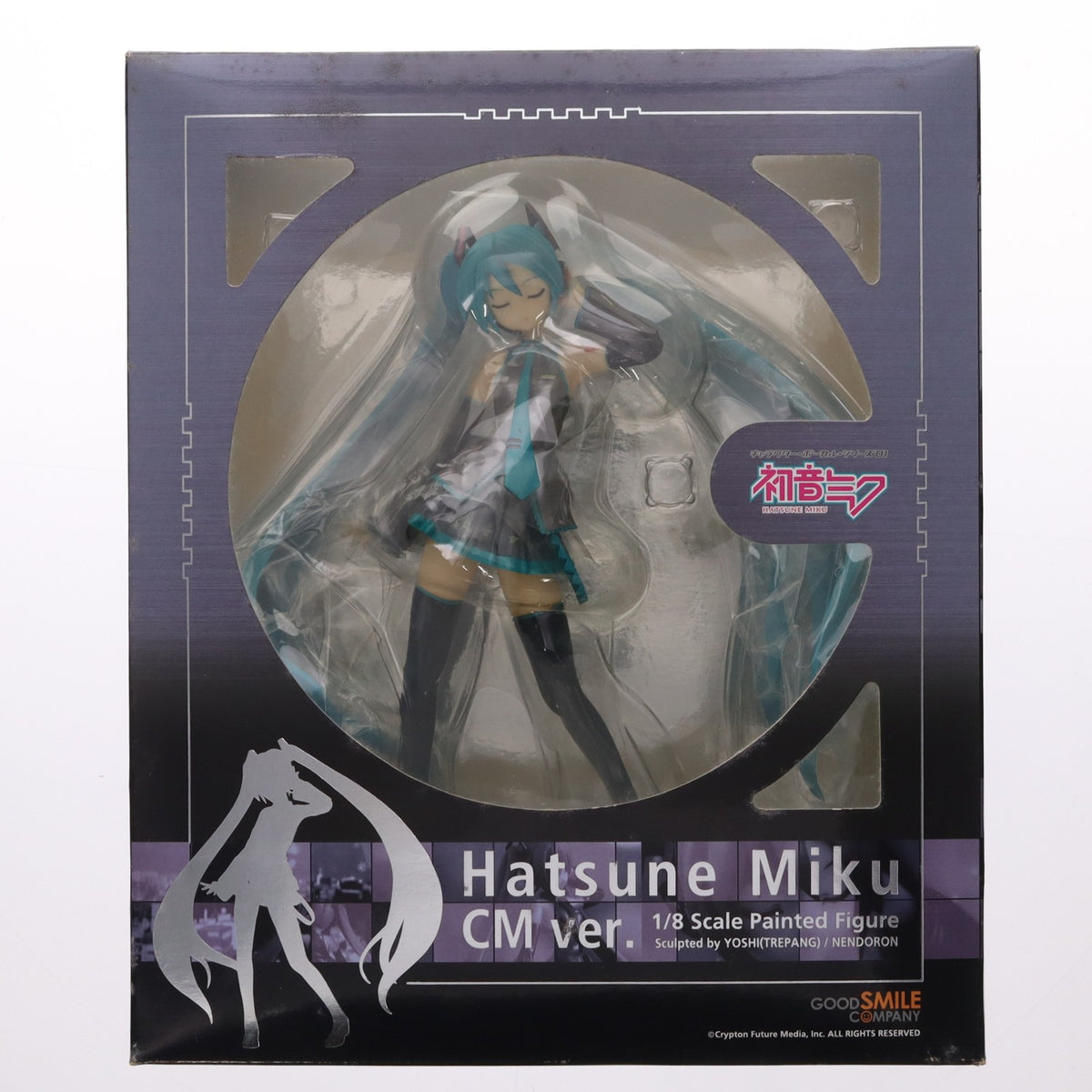 【中古即納】[FIG] 初音ミク CMver. キャラクター・ボーカル・シリーズ01 初音ミク 1/8 完成品 フィギュア ワンフェス2009夏&GOODSMILE ONLINE SHOP限定 グッドスマイルカンパニー(20090731)